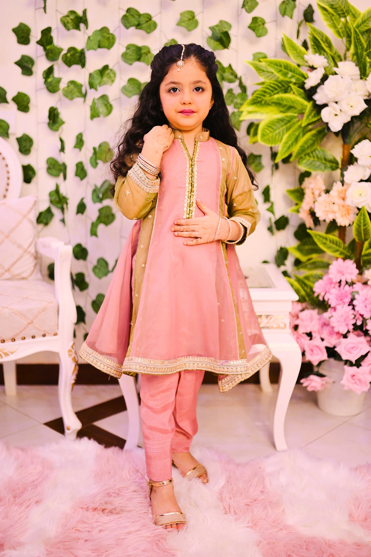 formal 2 piece frock & trouser