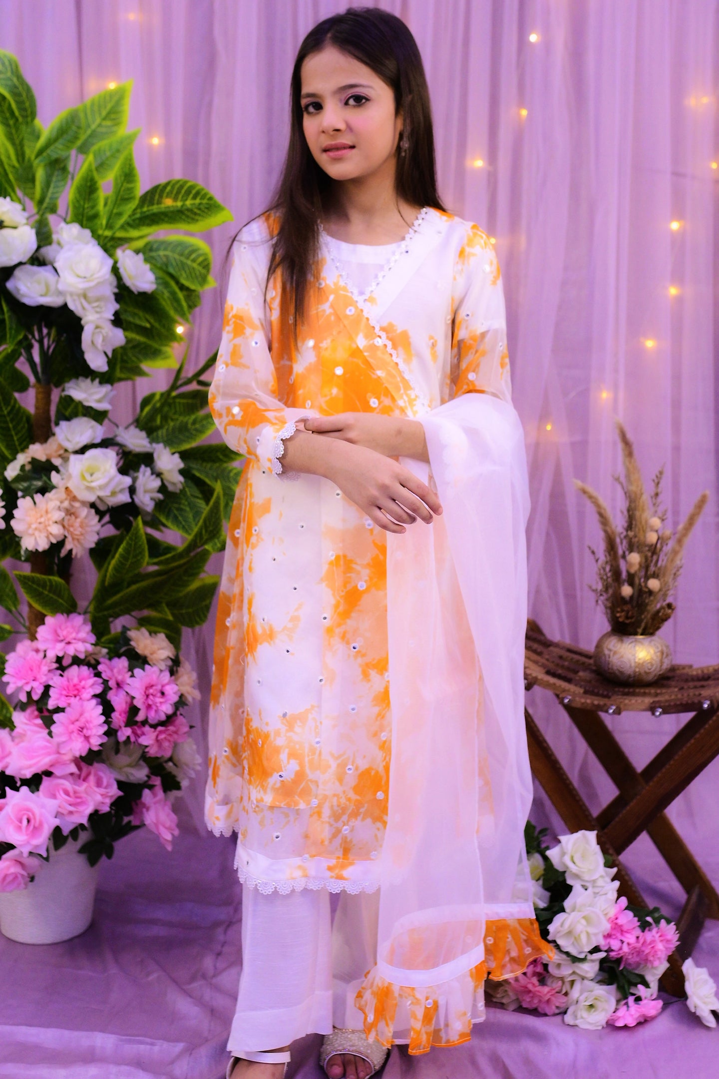 formal 3 piece shirt dupatta with inner & trouser