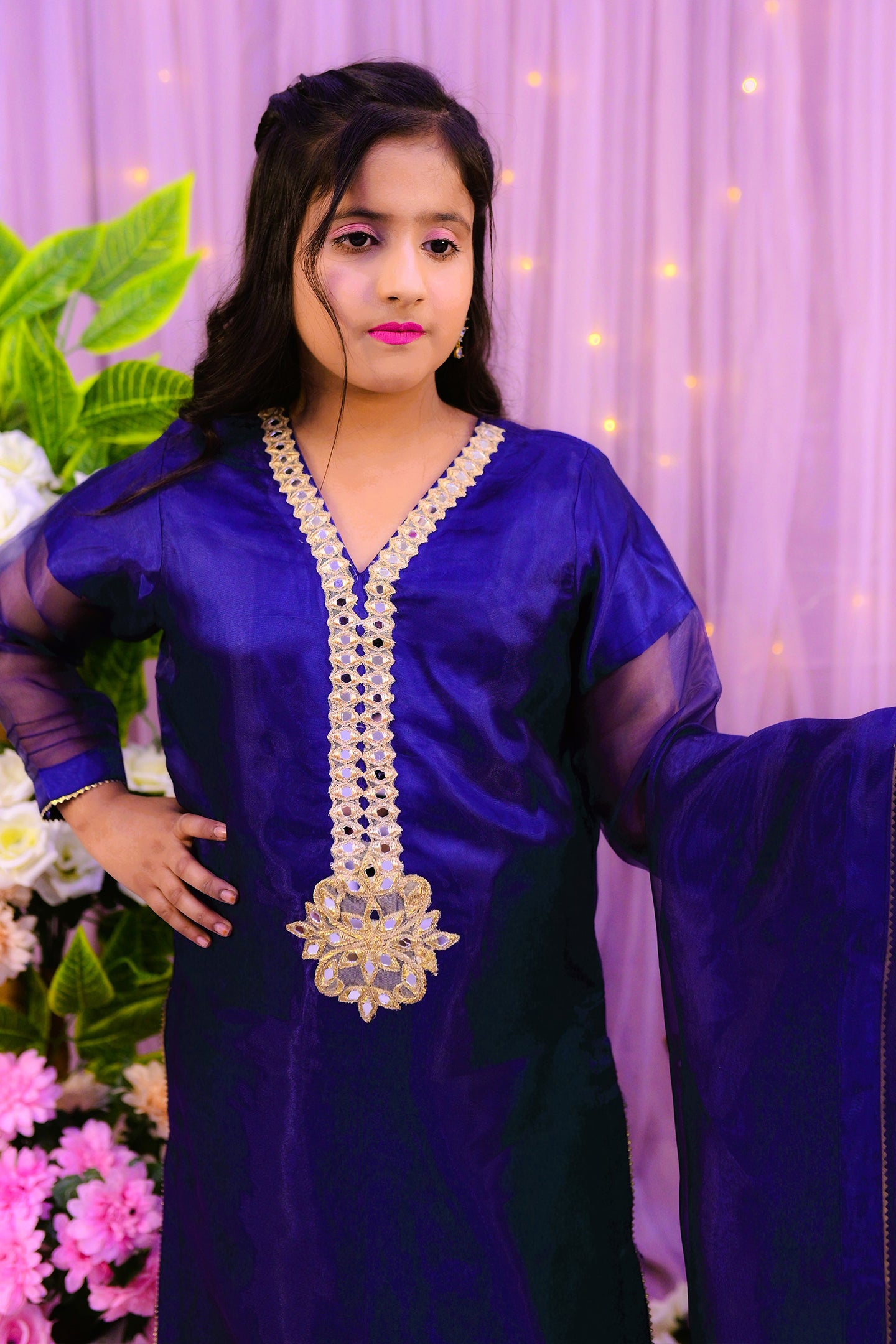 formal 3 piece shirt, trouser & dupatta