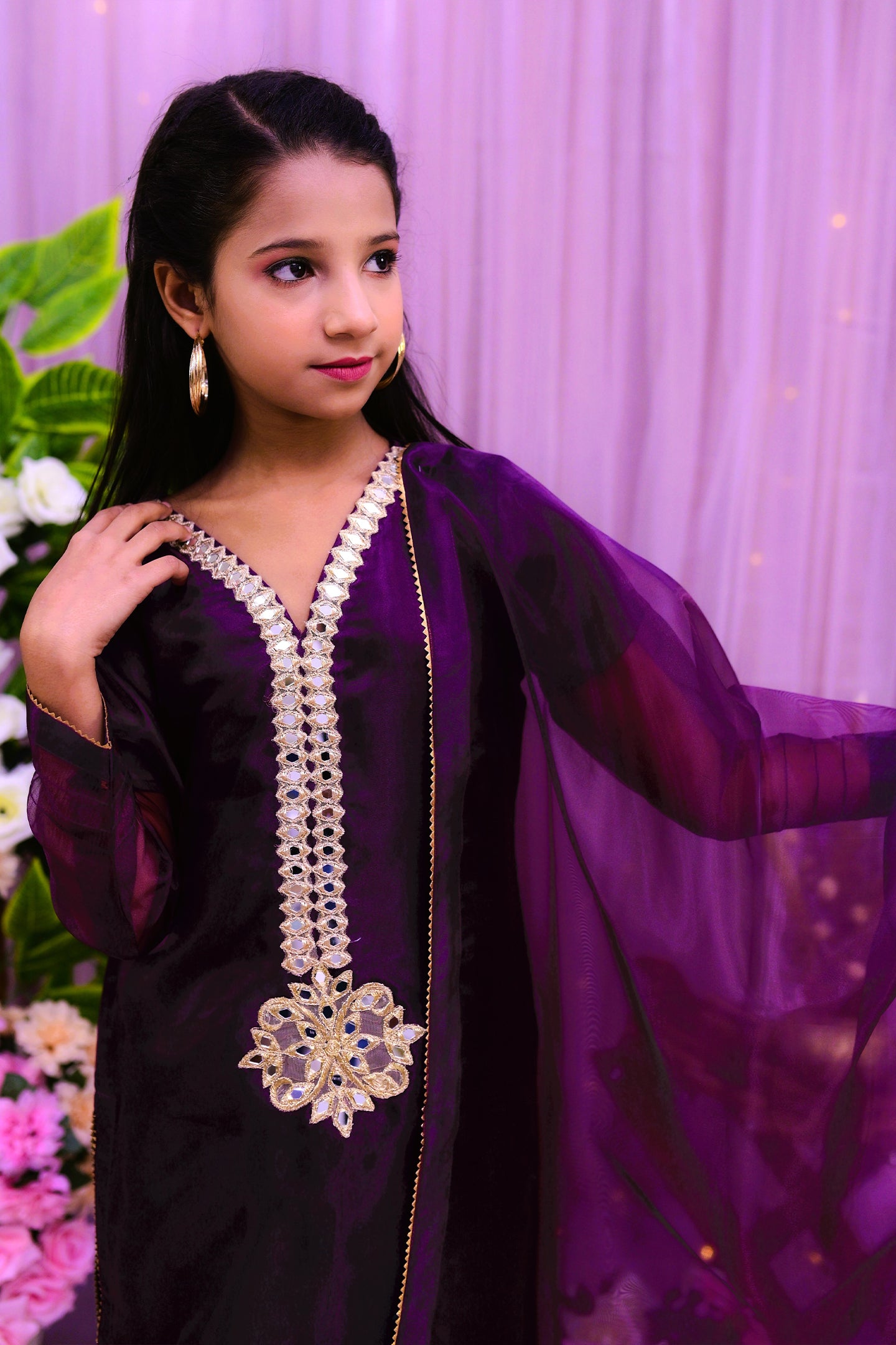 formal 3 piece shirt, trouser & dupatta