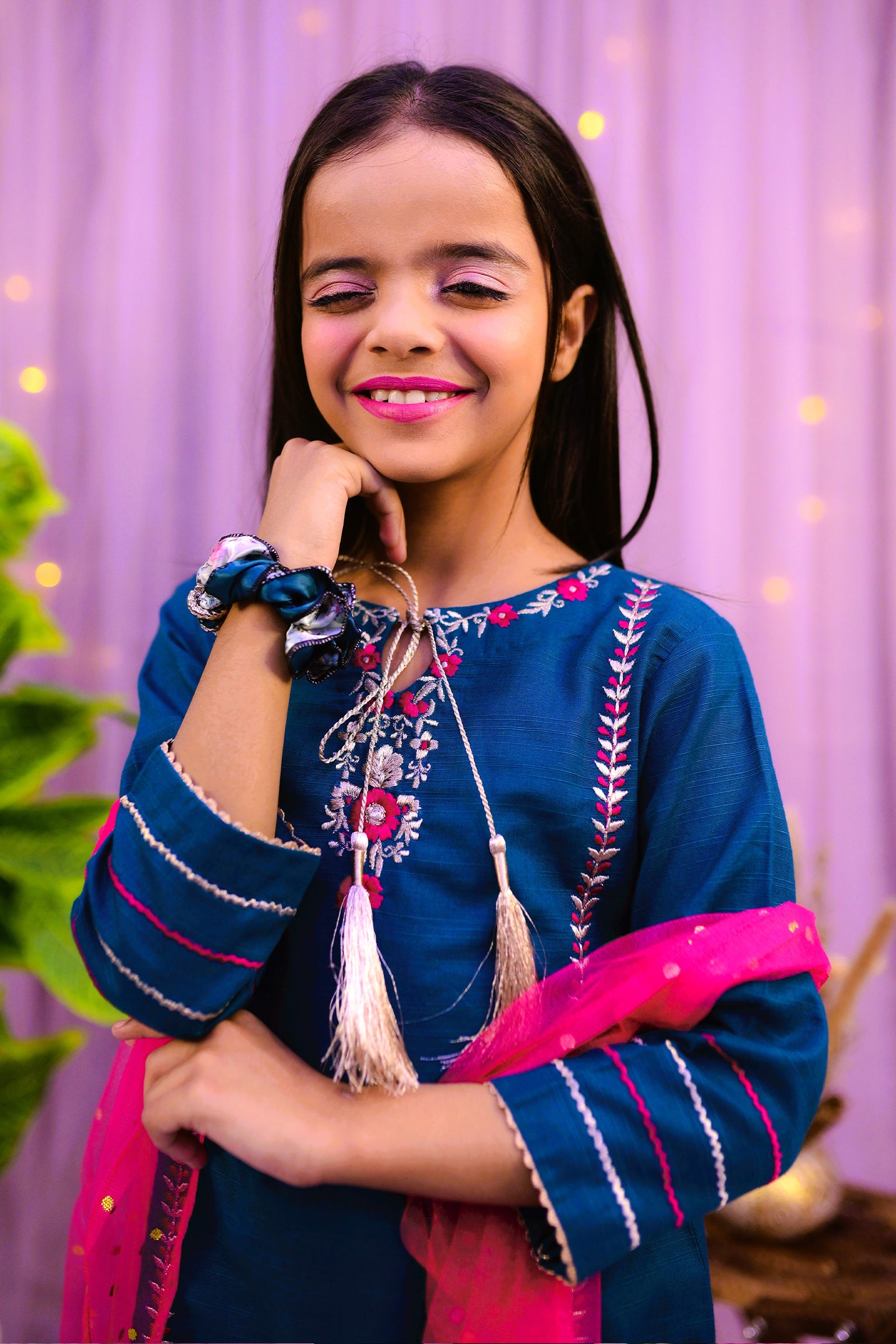 semi-formal 3 piece shirt trouser & dupatta