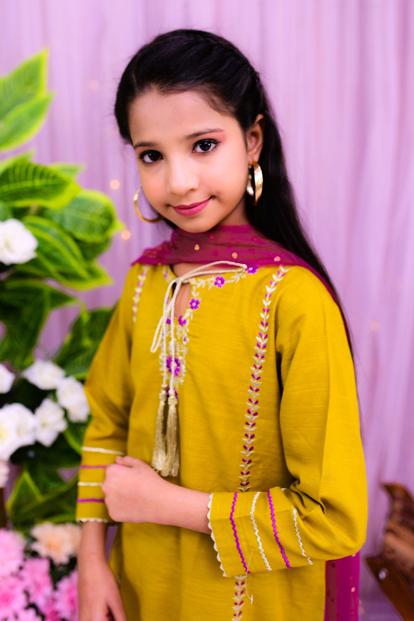 semi-formal 3 piece shirt trouser & dupatta