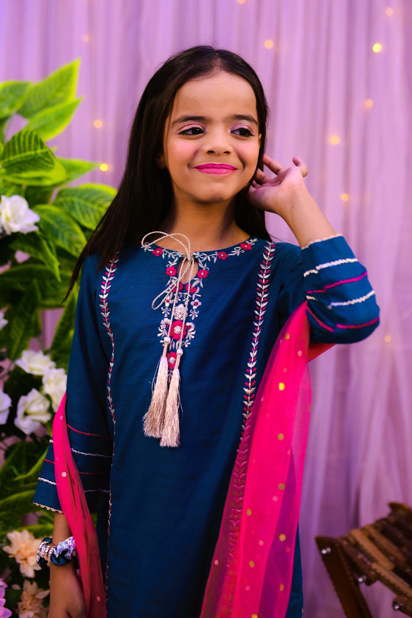 semi-formal 3 piece shirt trouser & dupatta