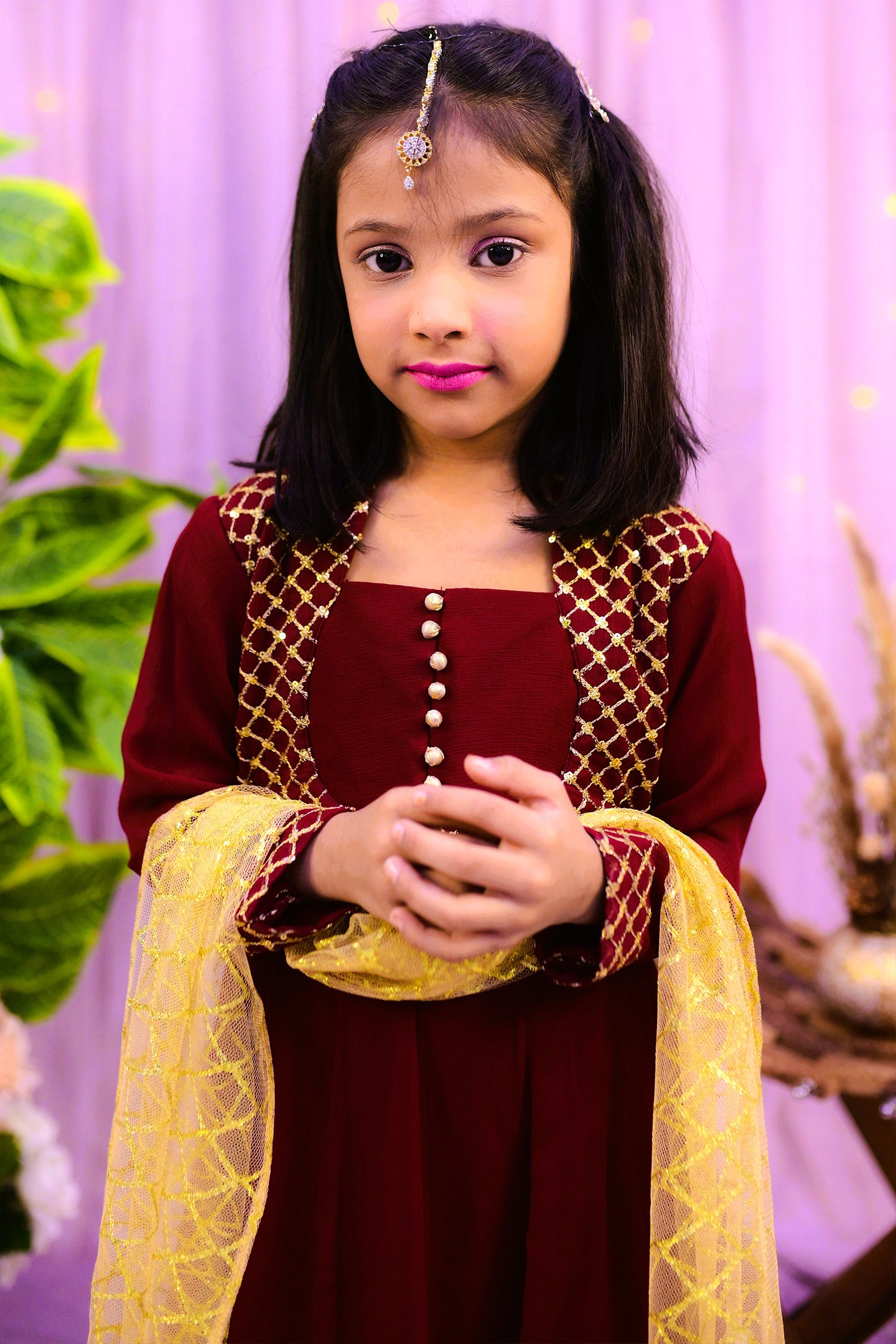 formal 3 piece frok trouser & dupatta