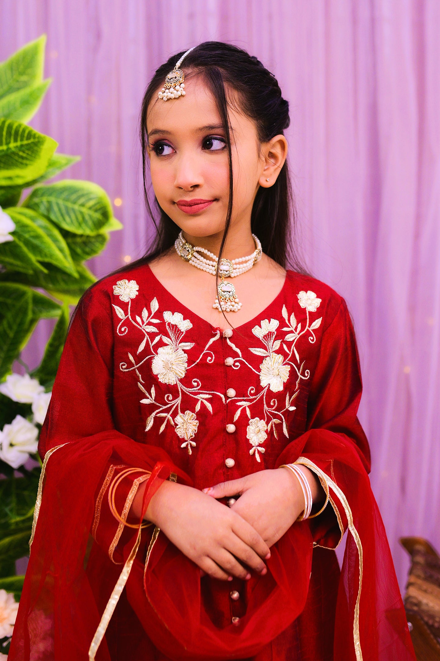 formal 3 piece frok trouser and dupatta