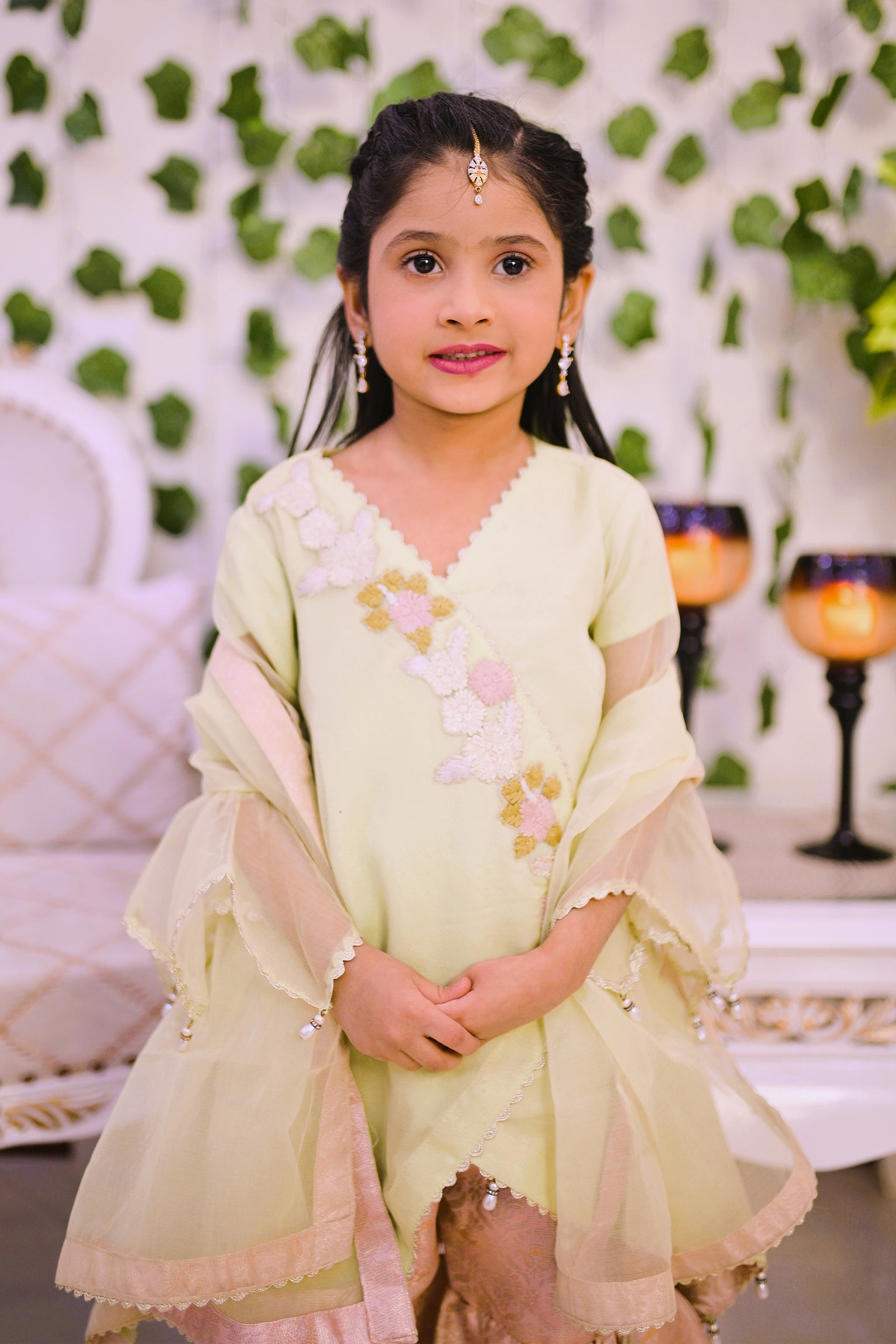 formal 3 piece shirt dupatta and garara