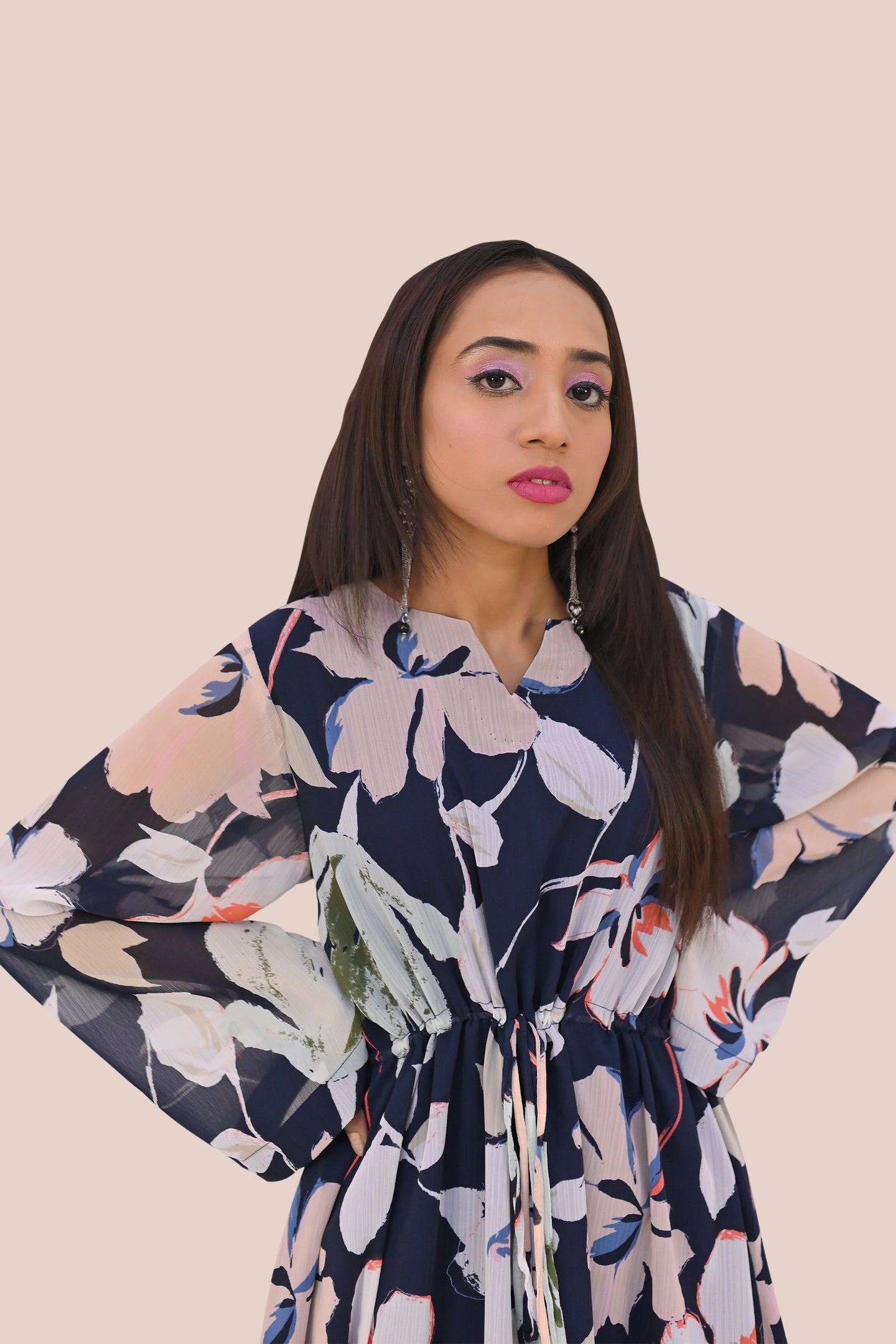 Women semi formal long frock