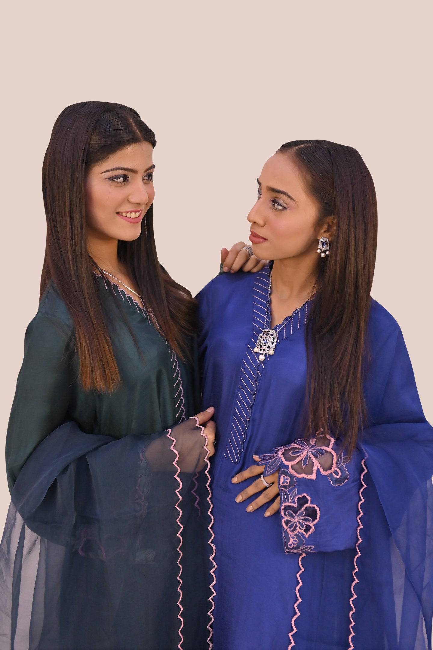 semiformal 3 piece shirt dupatta & trouser