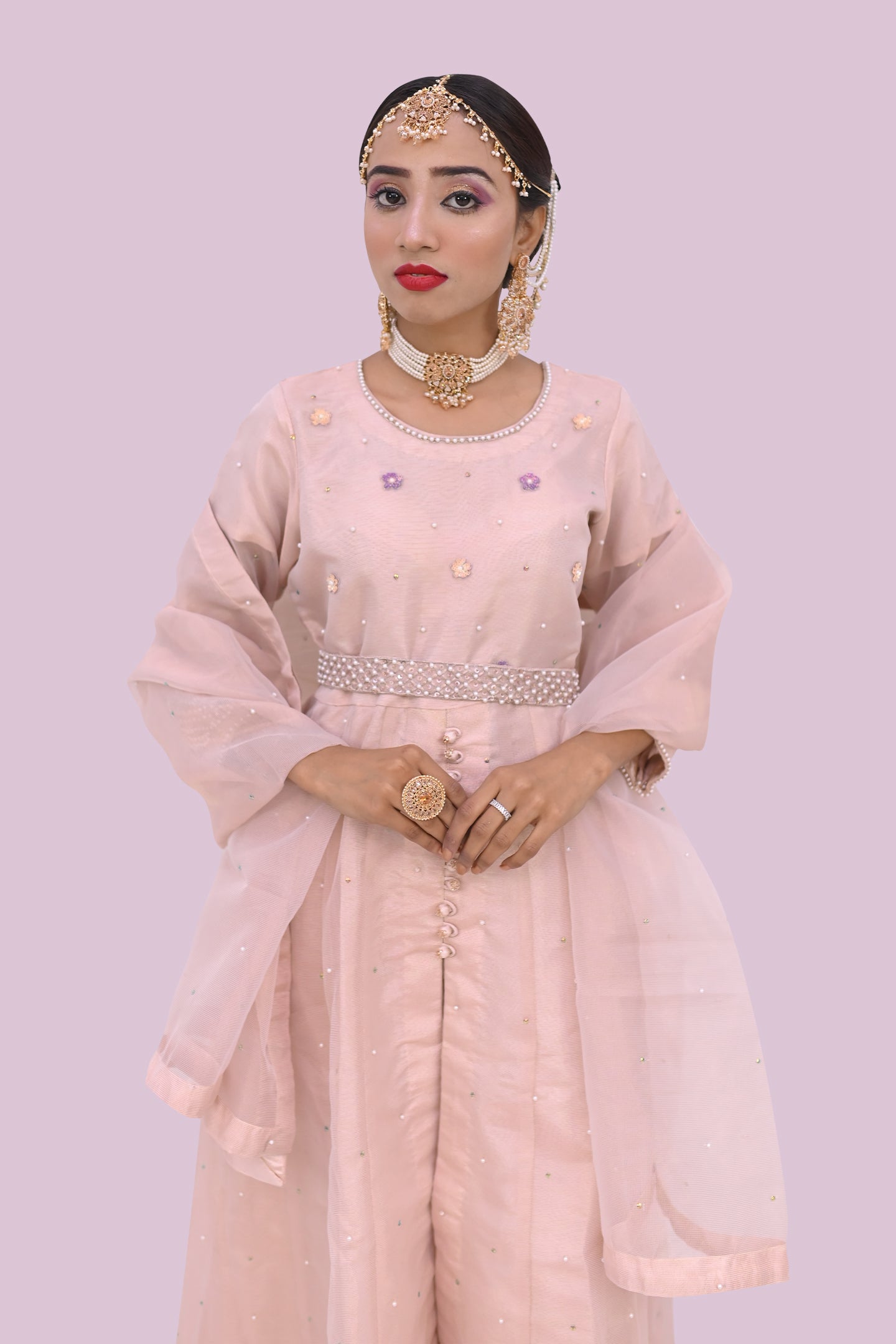 formal 3 piece frok dupatta and trouser