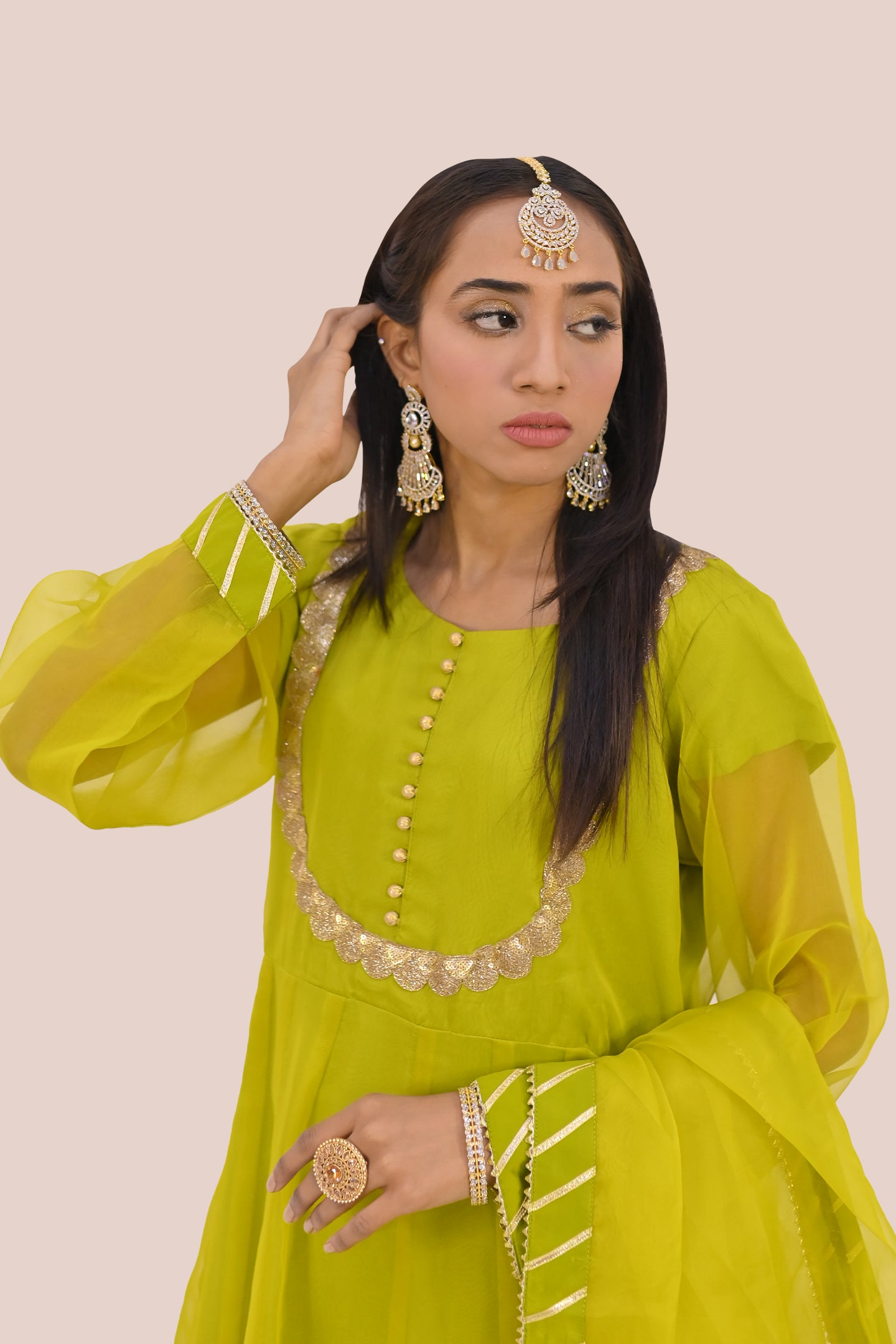 LUXURY women 3 piece  frok dupatta & trouser