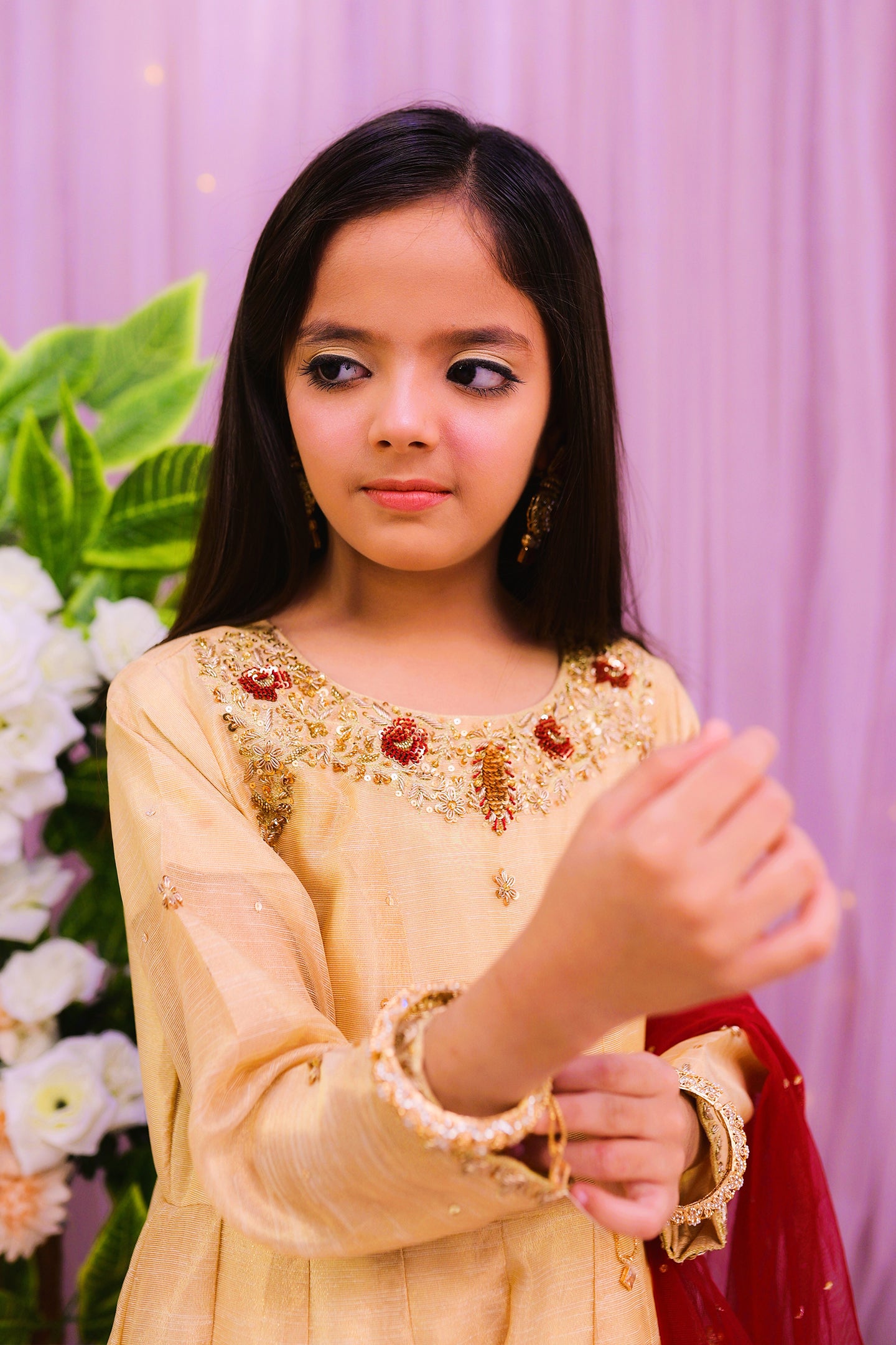 formal 2 piece long maxi & dupatta