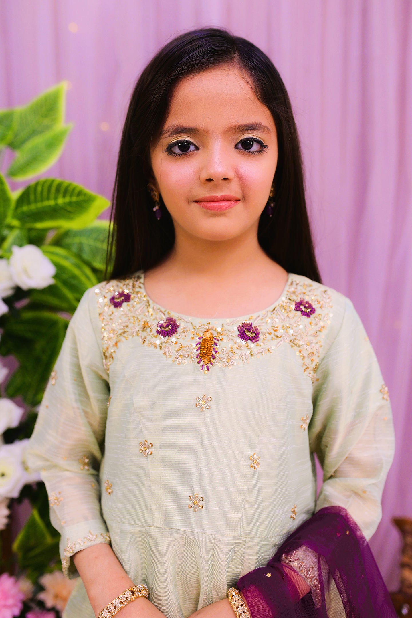 formal 2 piece long maxi & dupatta