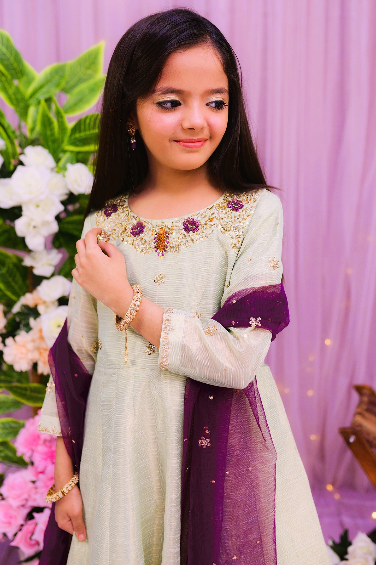 formal 2 piece long maxi & dupatta