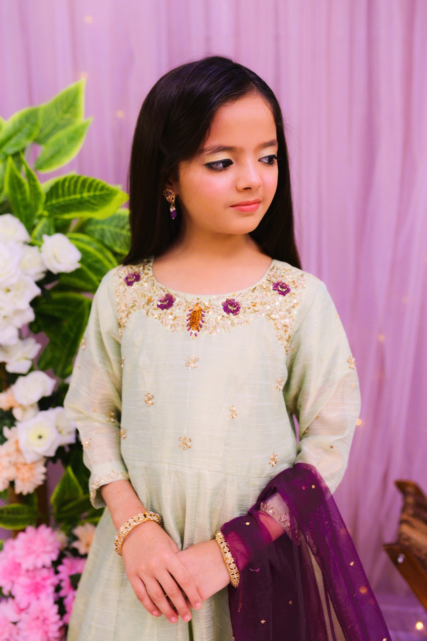 formal 2 piece long maxi & dupatta