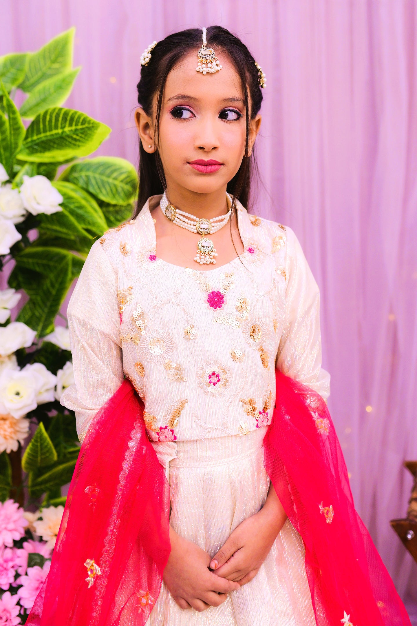 formal choli lehnga with dupatta