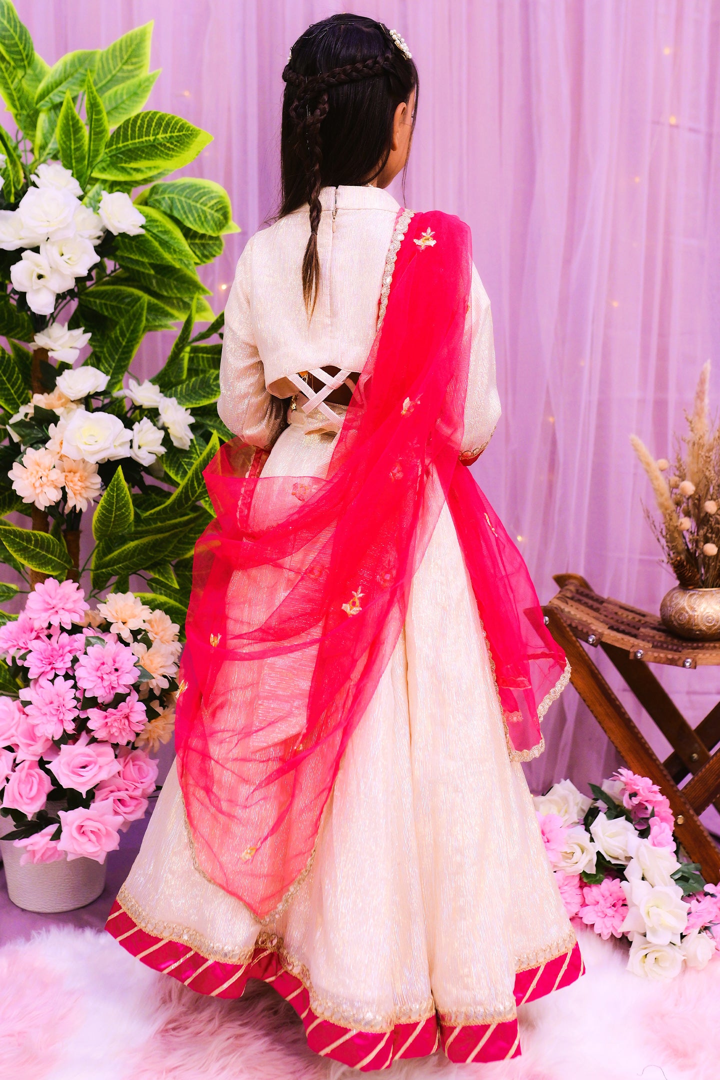 formal choli lehnga with dupatta