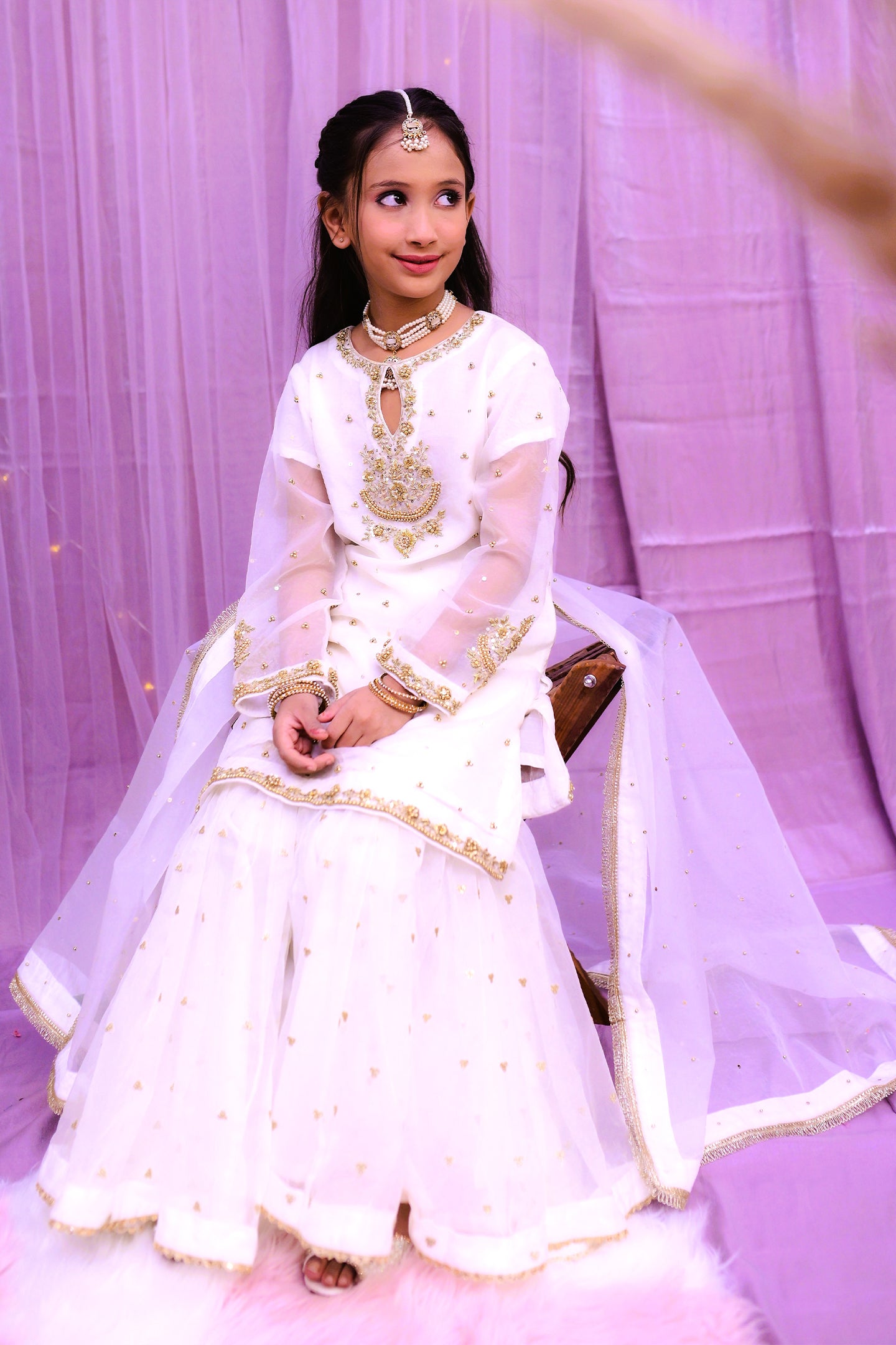 formal short shirt garara & dupatta