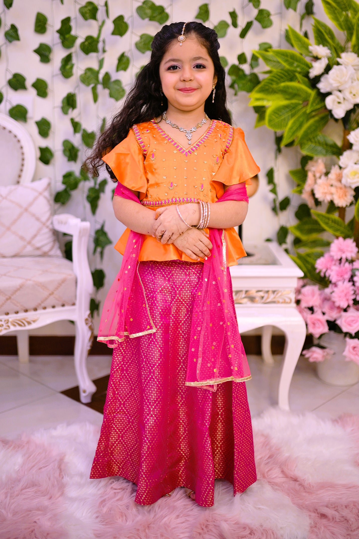 luxury 3 piece choli lehnga and dupatta