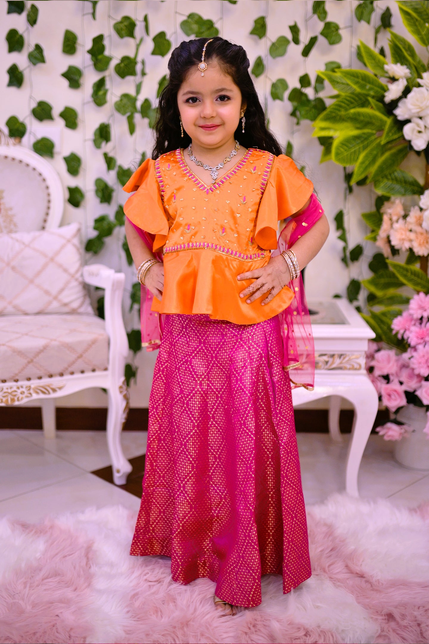 luxury 3 piece choli lehnga and dupatta