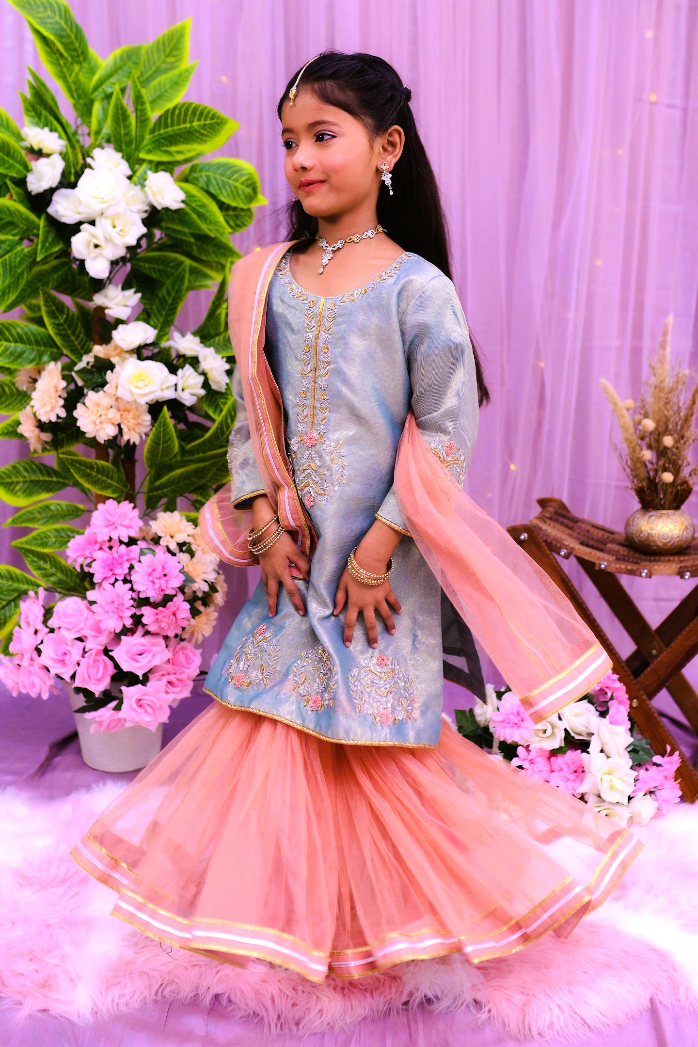 luxury 3 piece shirt garara and dupatta