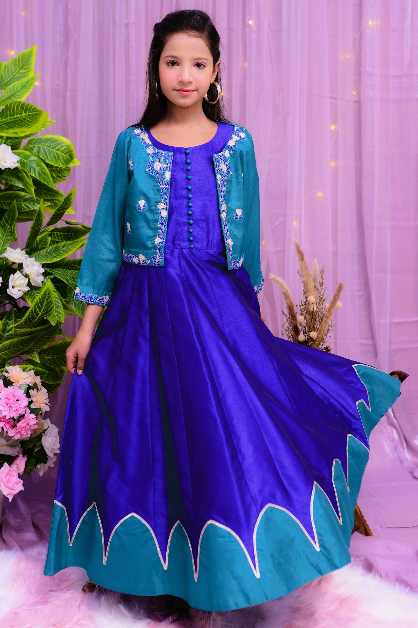 formal long maxi with short upper style