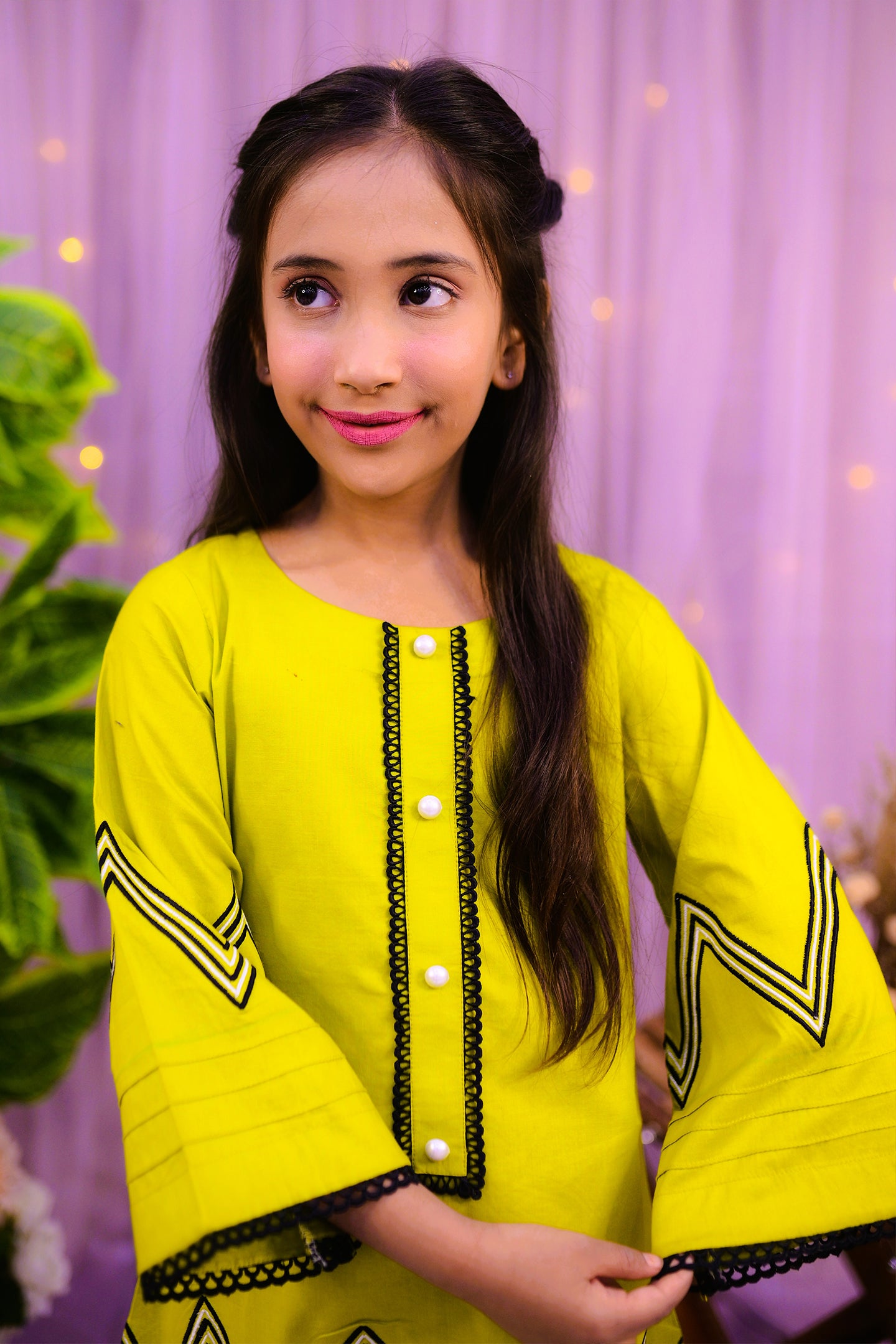 zigzag embroidery Kurti