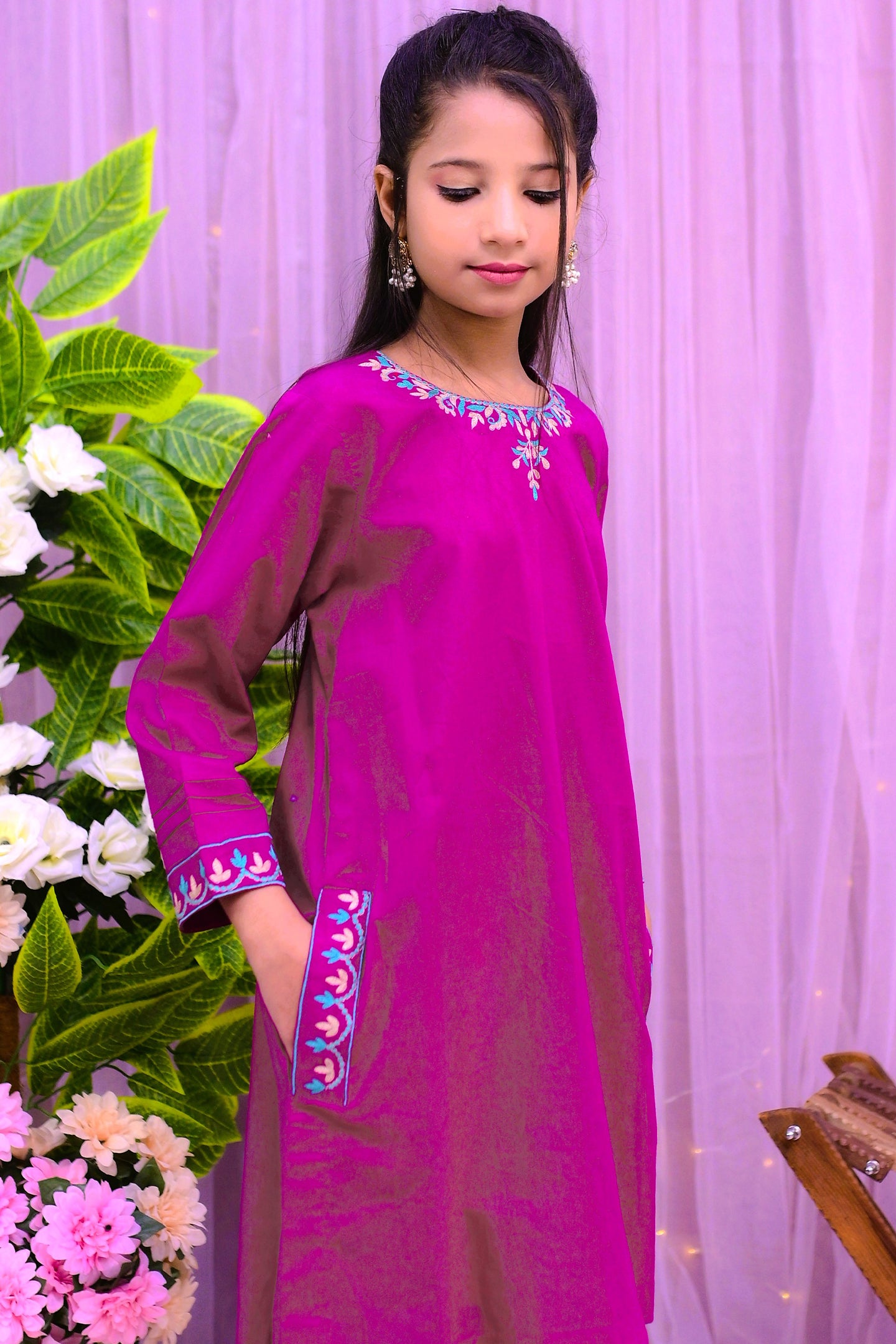 Elegant embroidery  Kurti