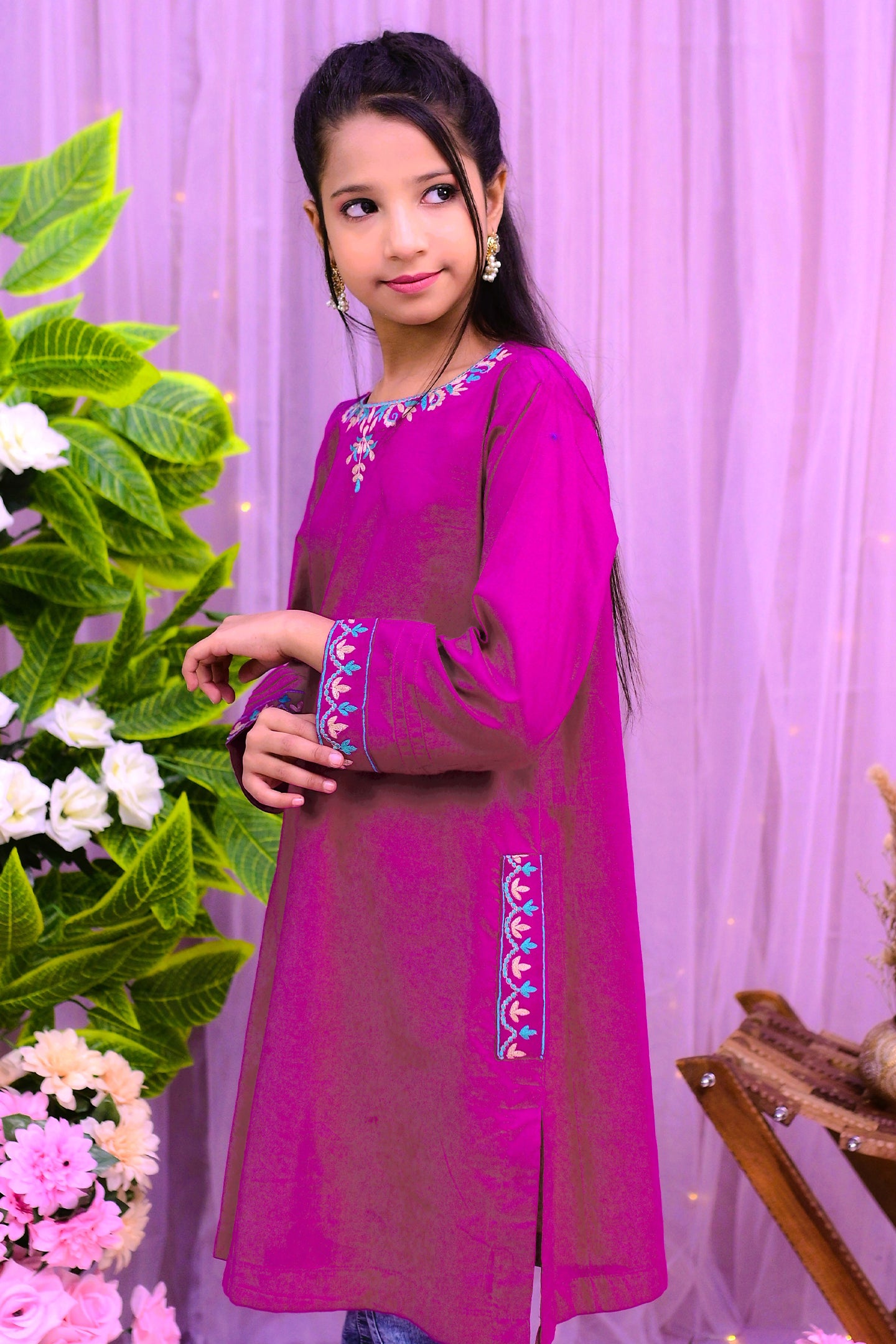 Elegant embroidery  Kurti