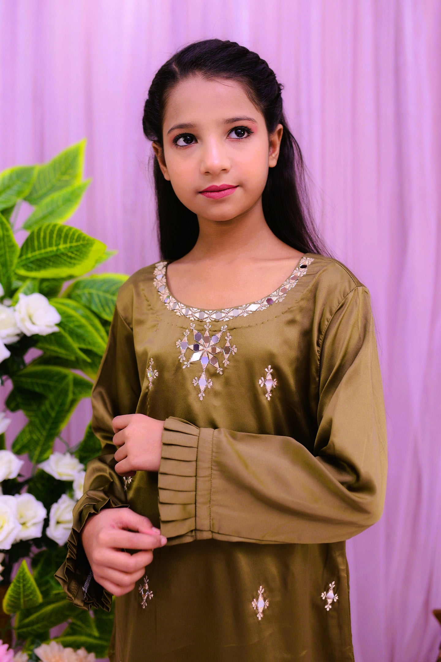 corner style 1piece kurti