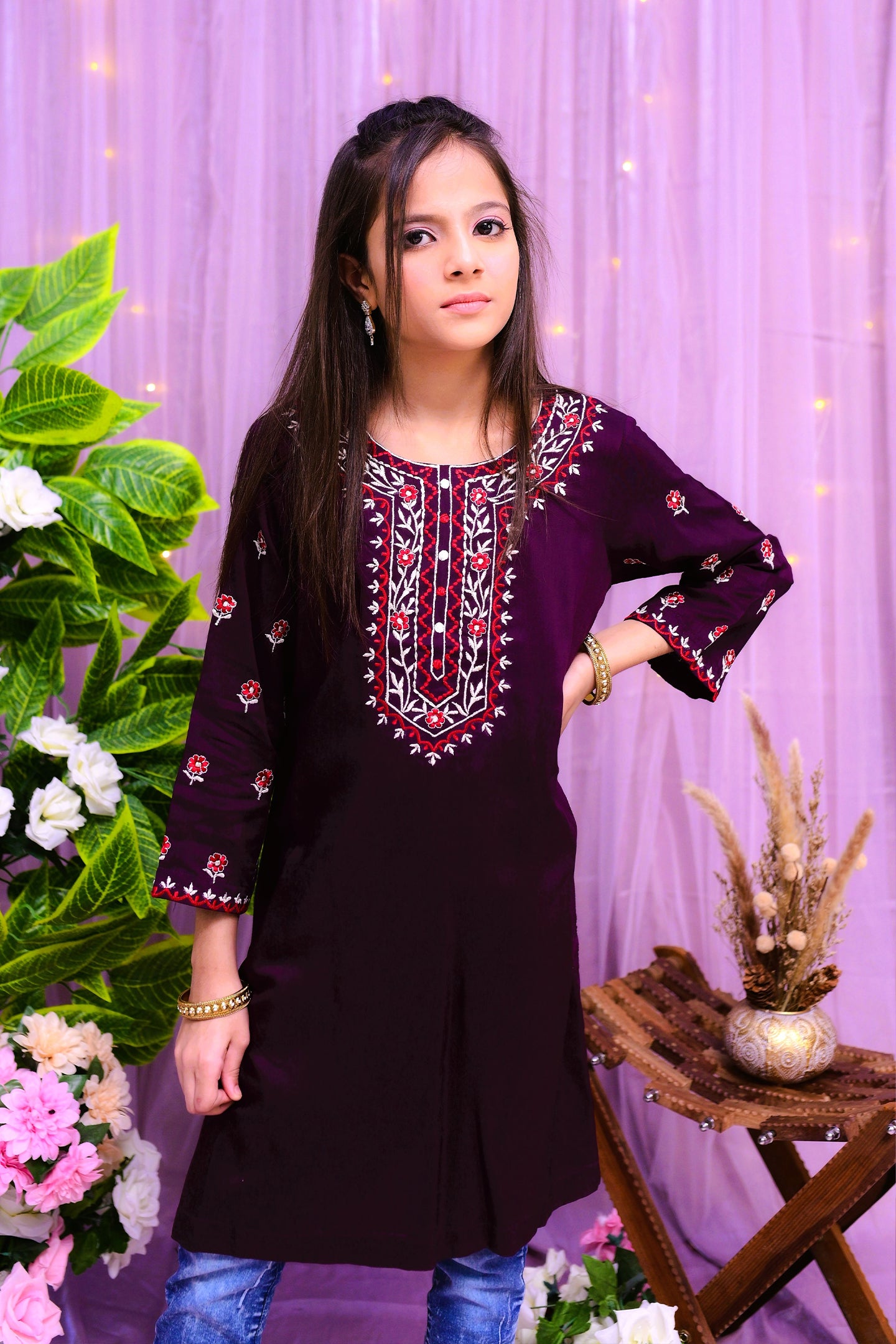 semi formal kurti 1 piece