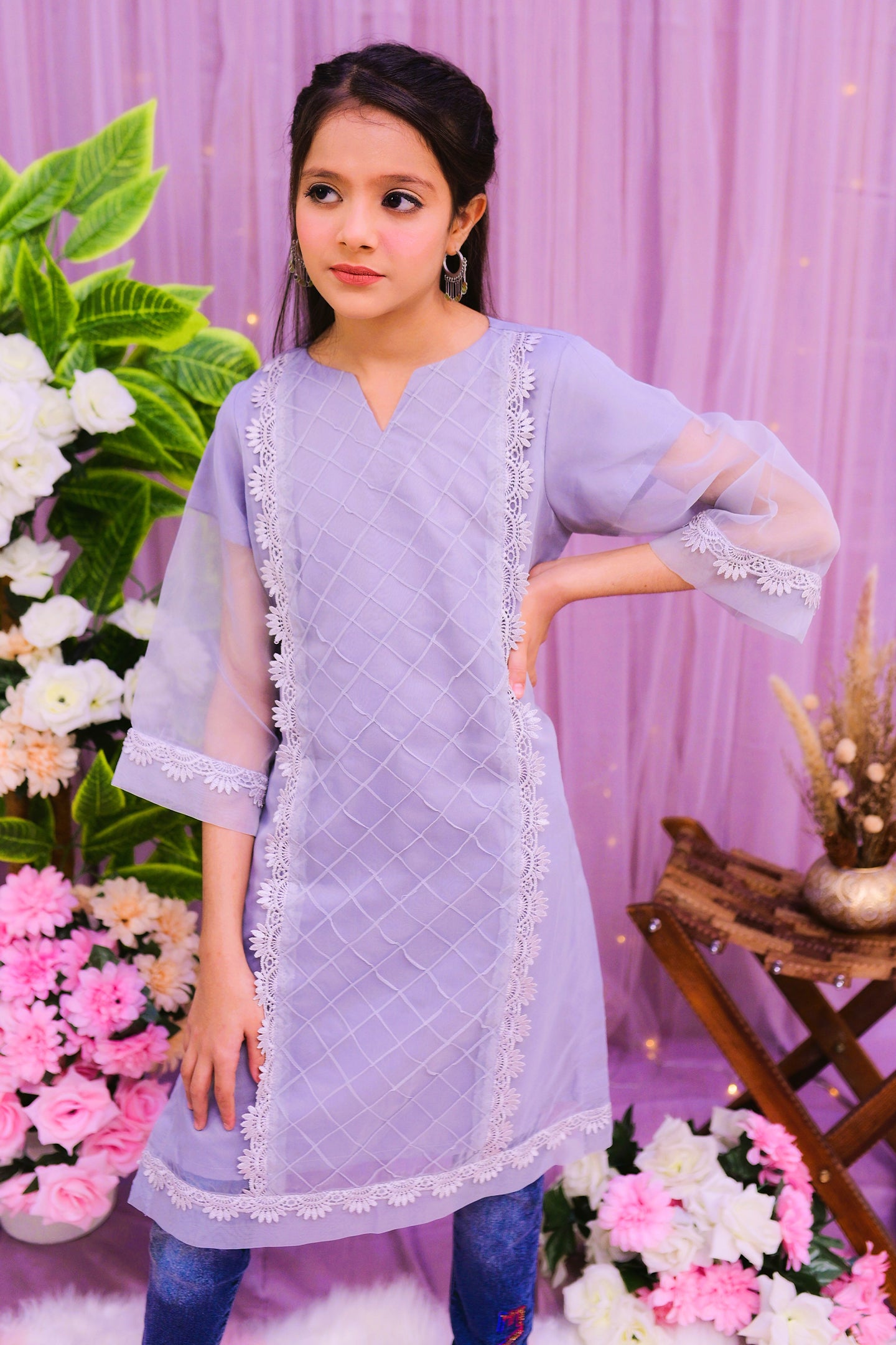 semi fomal 1 piece kurti