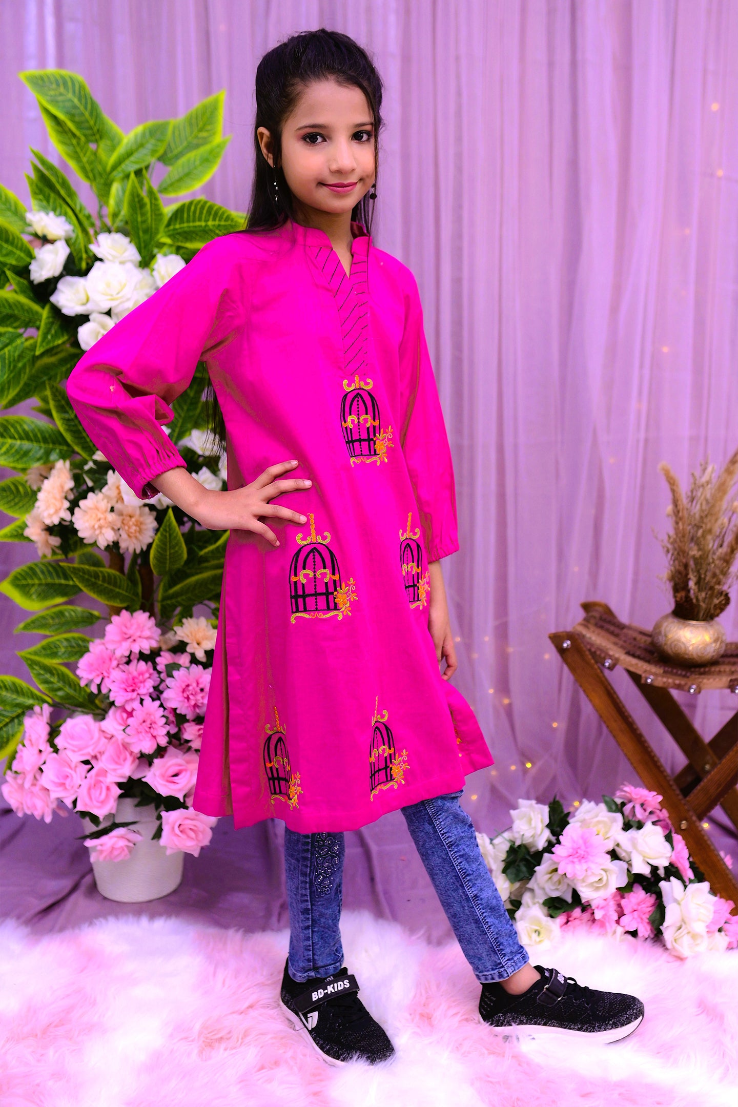 semi formal 1piece kurti