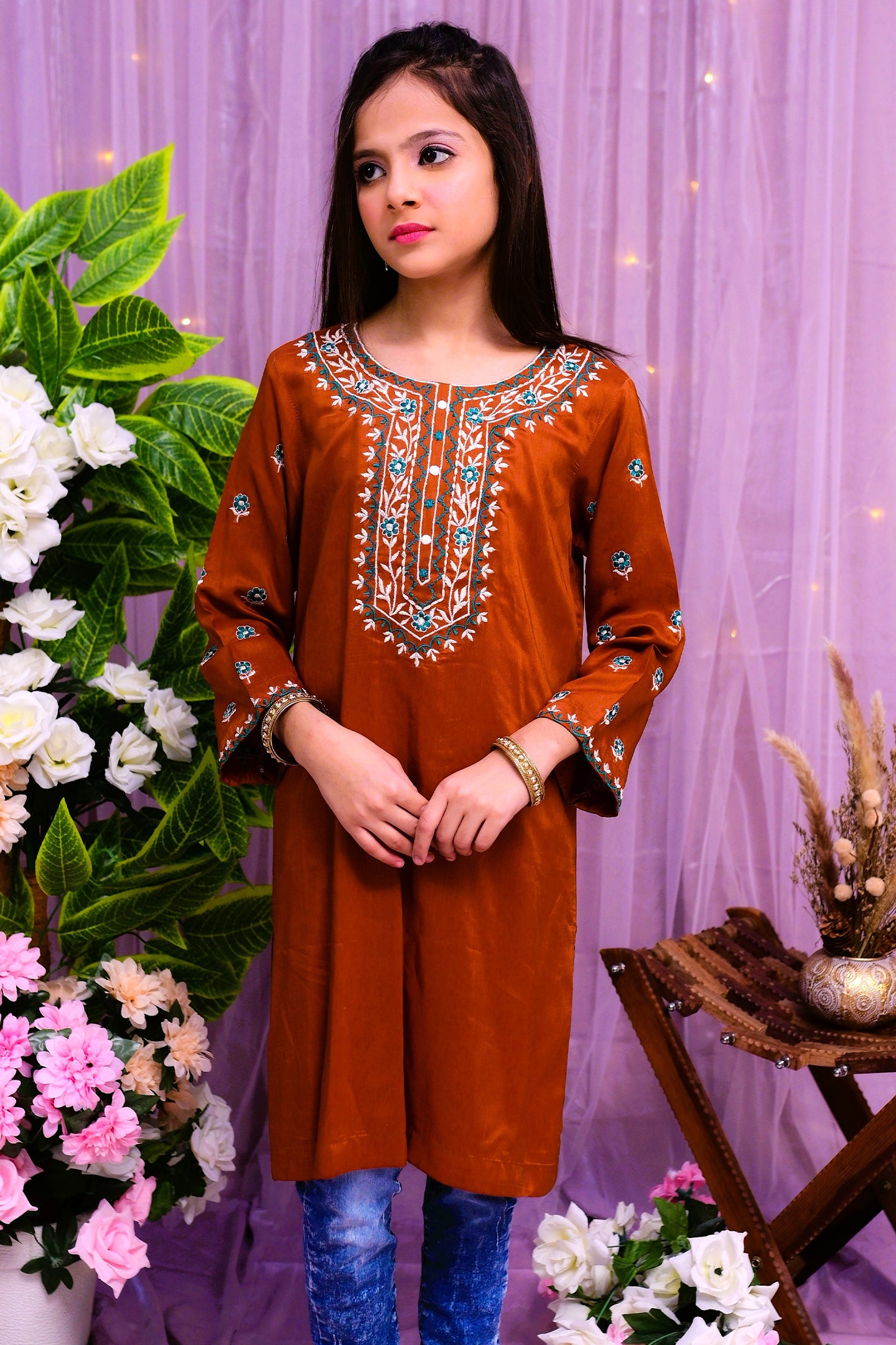 semi formal kurti 1 piece