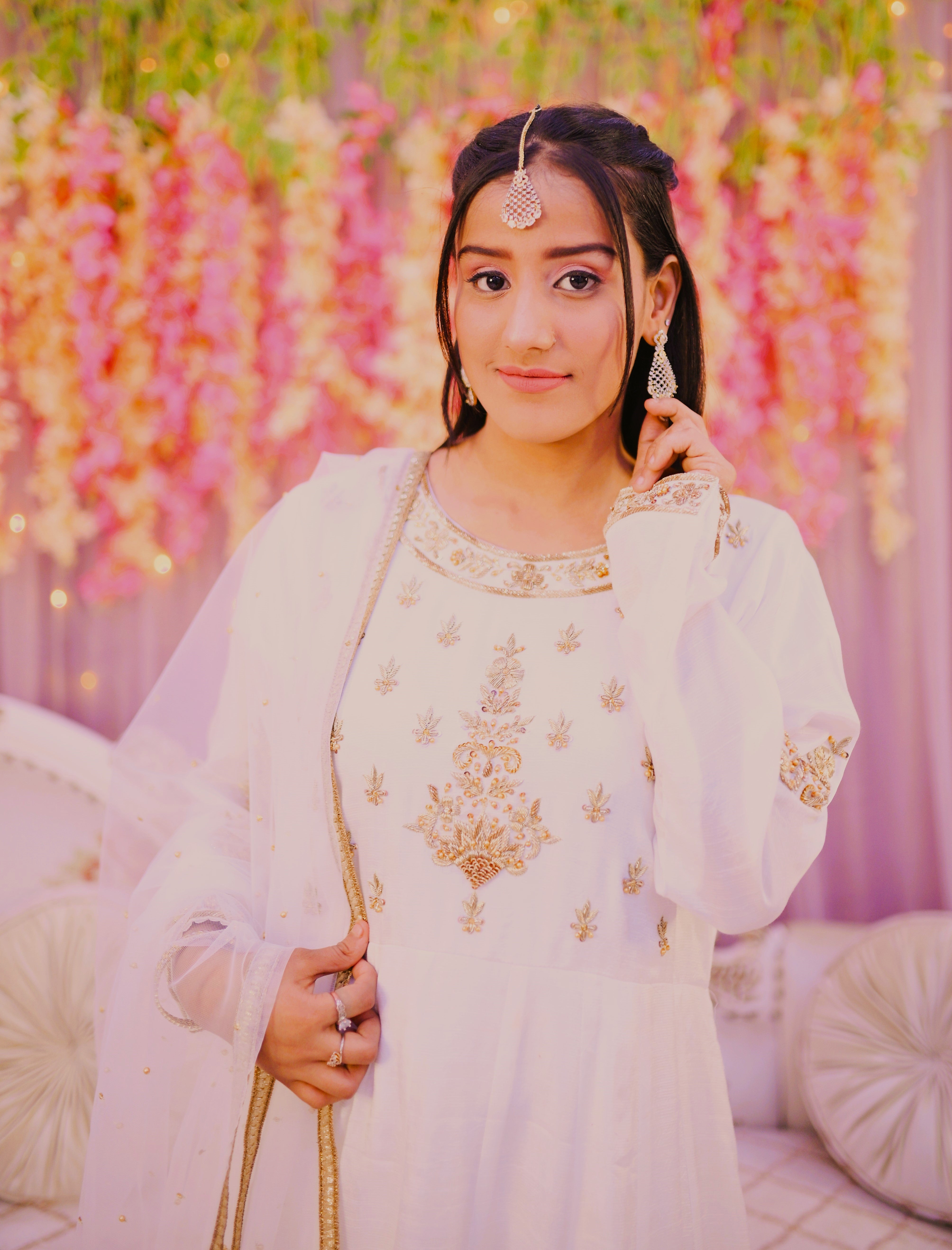 formaln3 piece frock dupatta & trouser