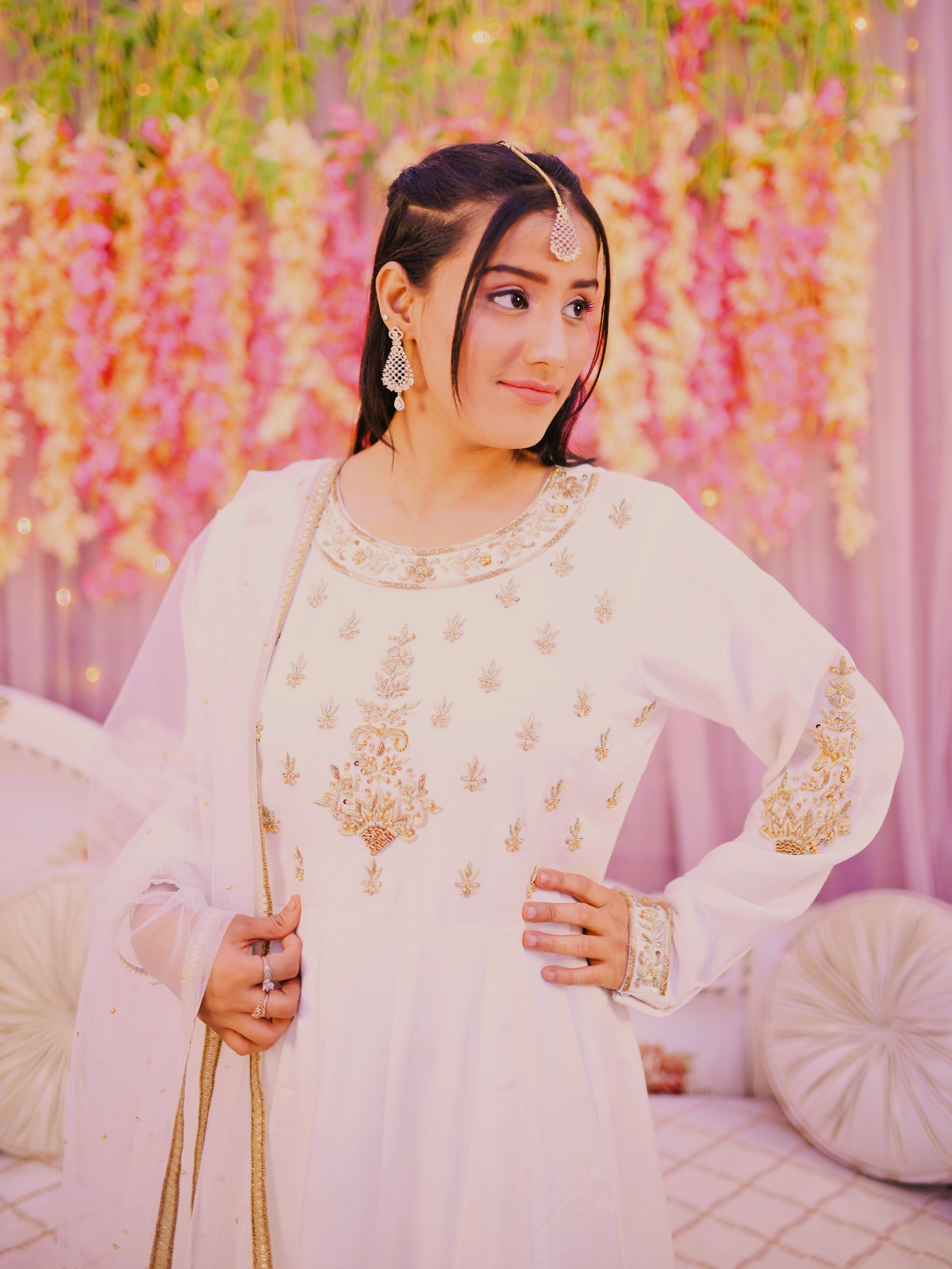 formaln3 piece frock dupatta & trouser