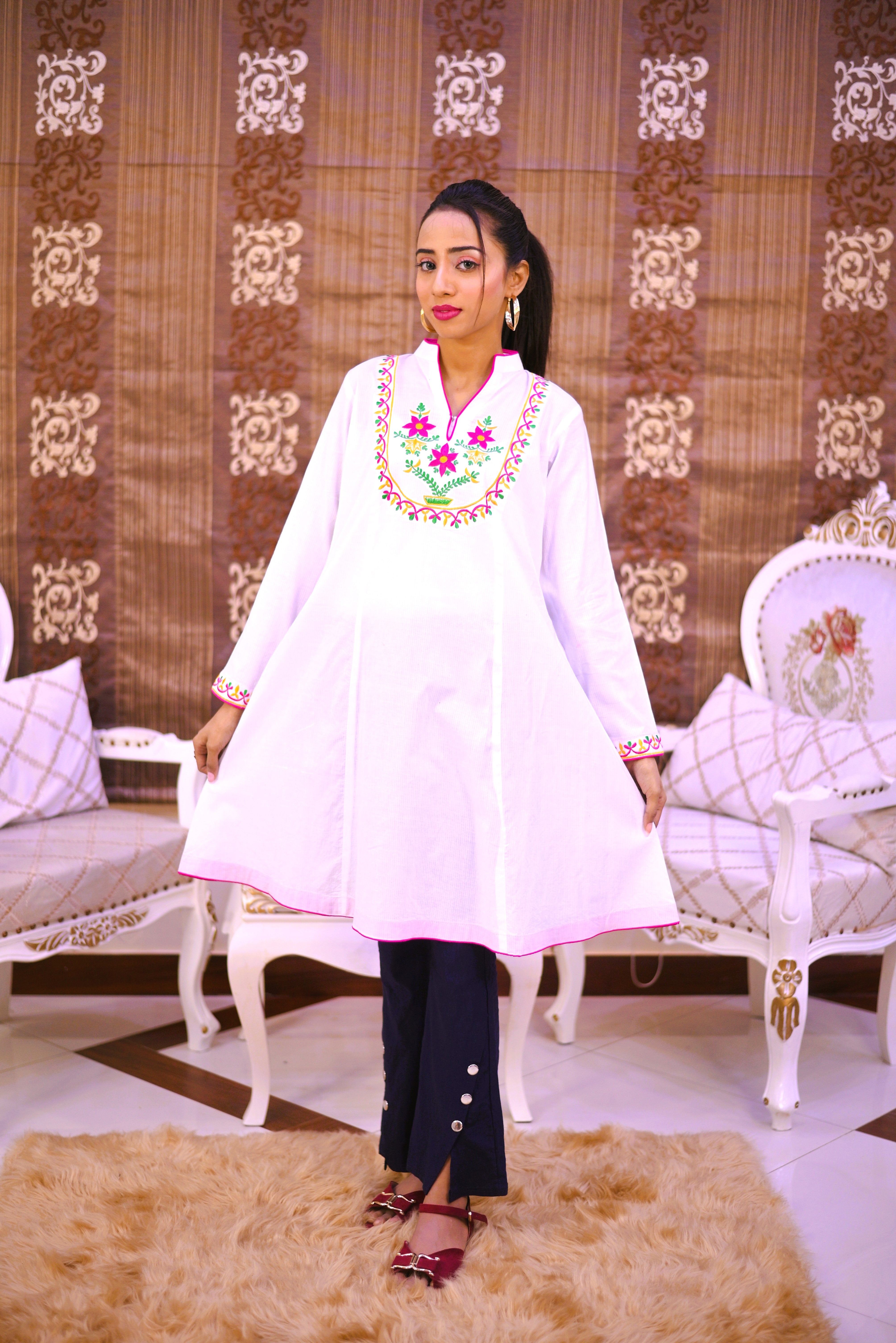 Women casual 1 piece frock