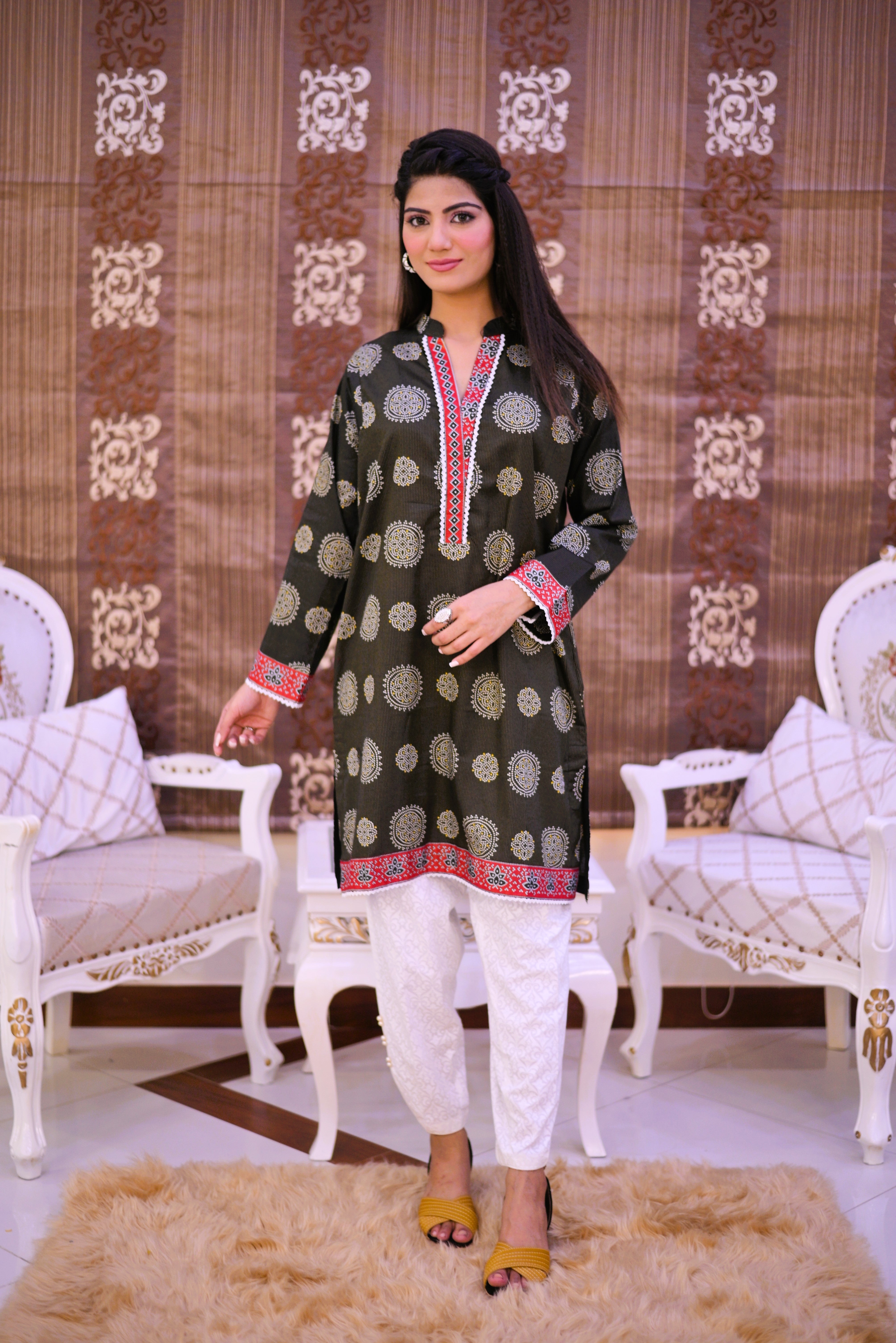 casual 2 piece short shirt & trouser