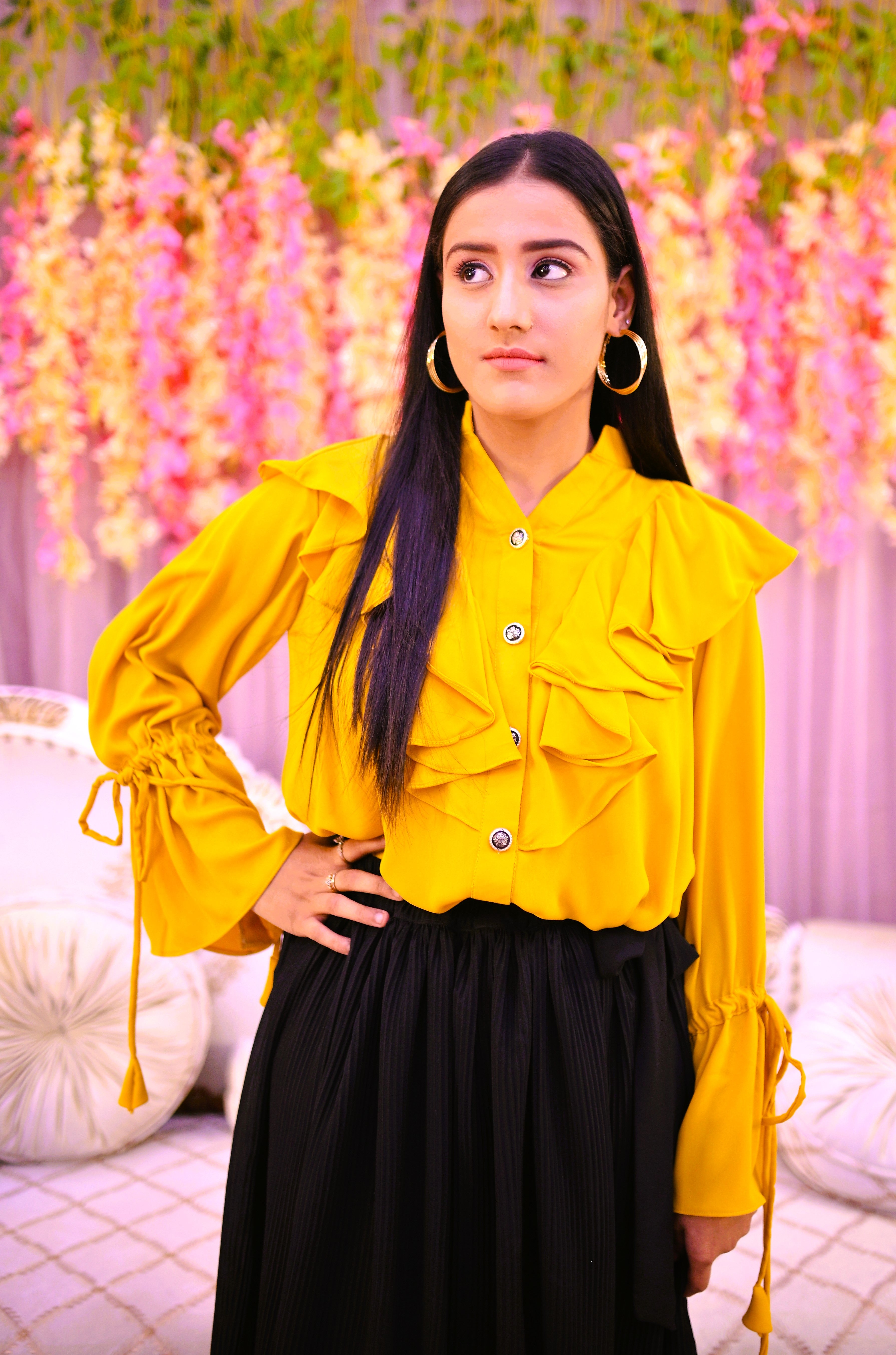 semiformal 2 piece shirt & skirt