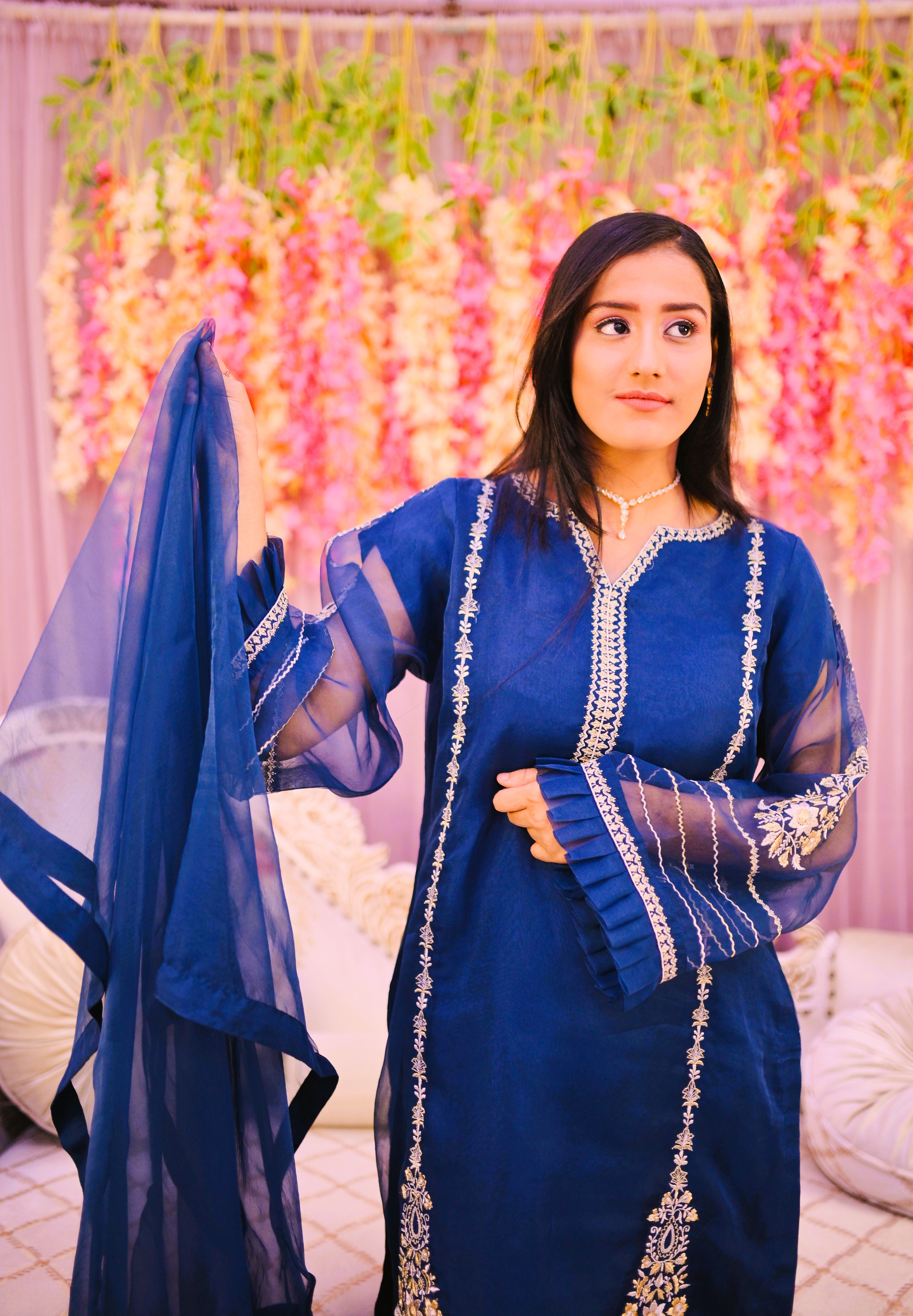 formal 3 piece shirt dupatta & trouser