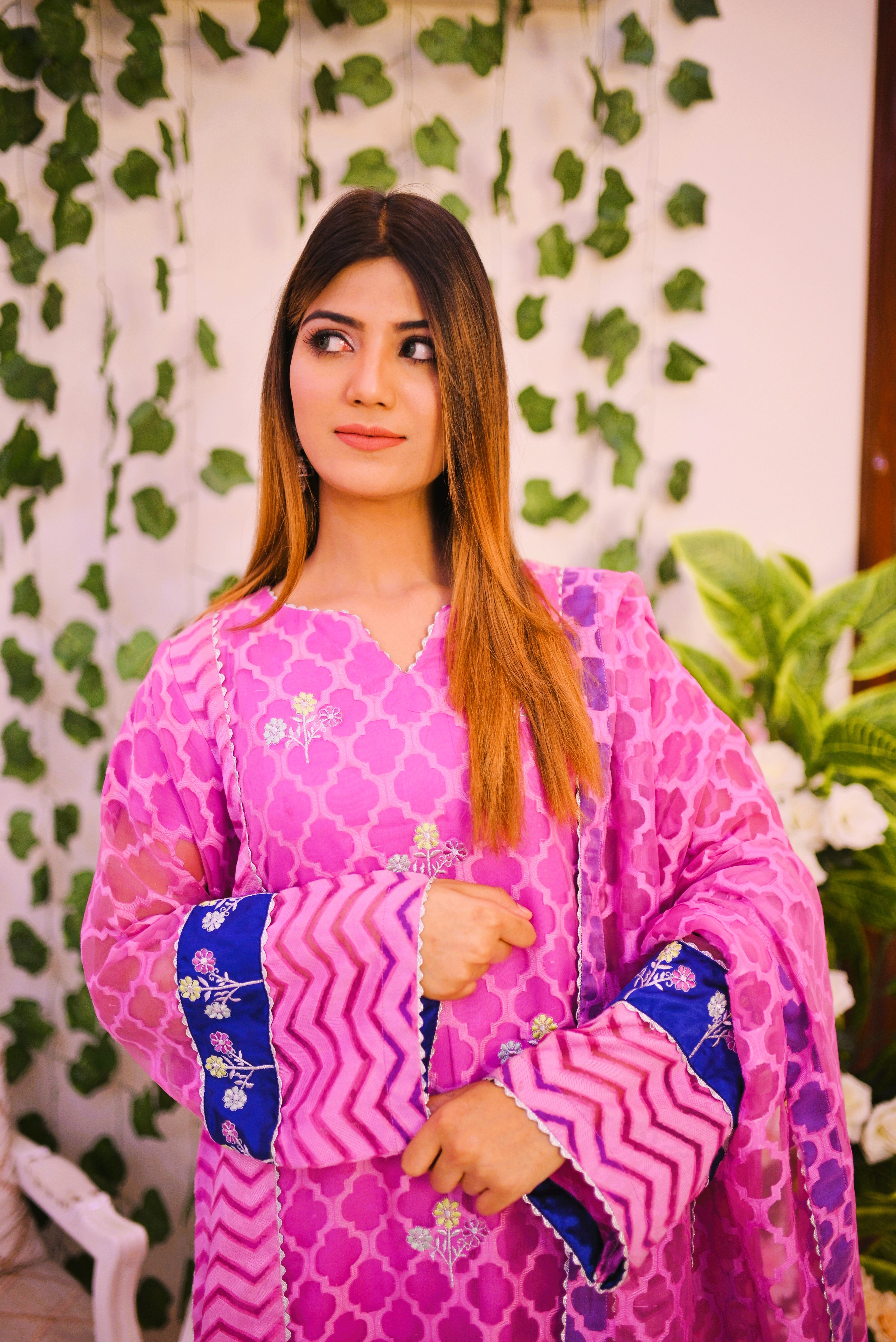 formal 3 piece shirt dupatta & trouser