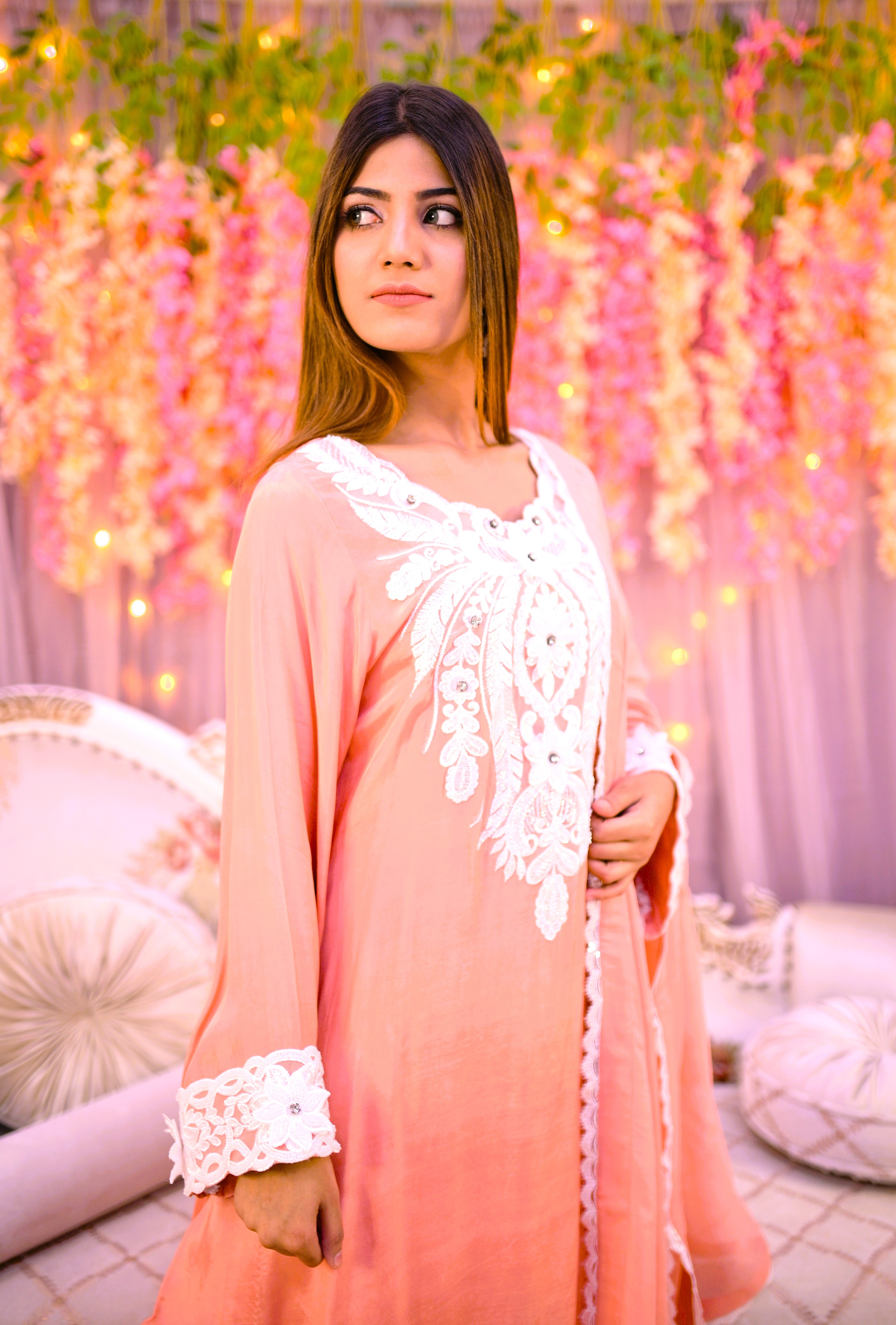 formal 3 piece long shirt dupatta & plazo