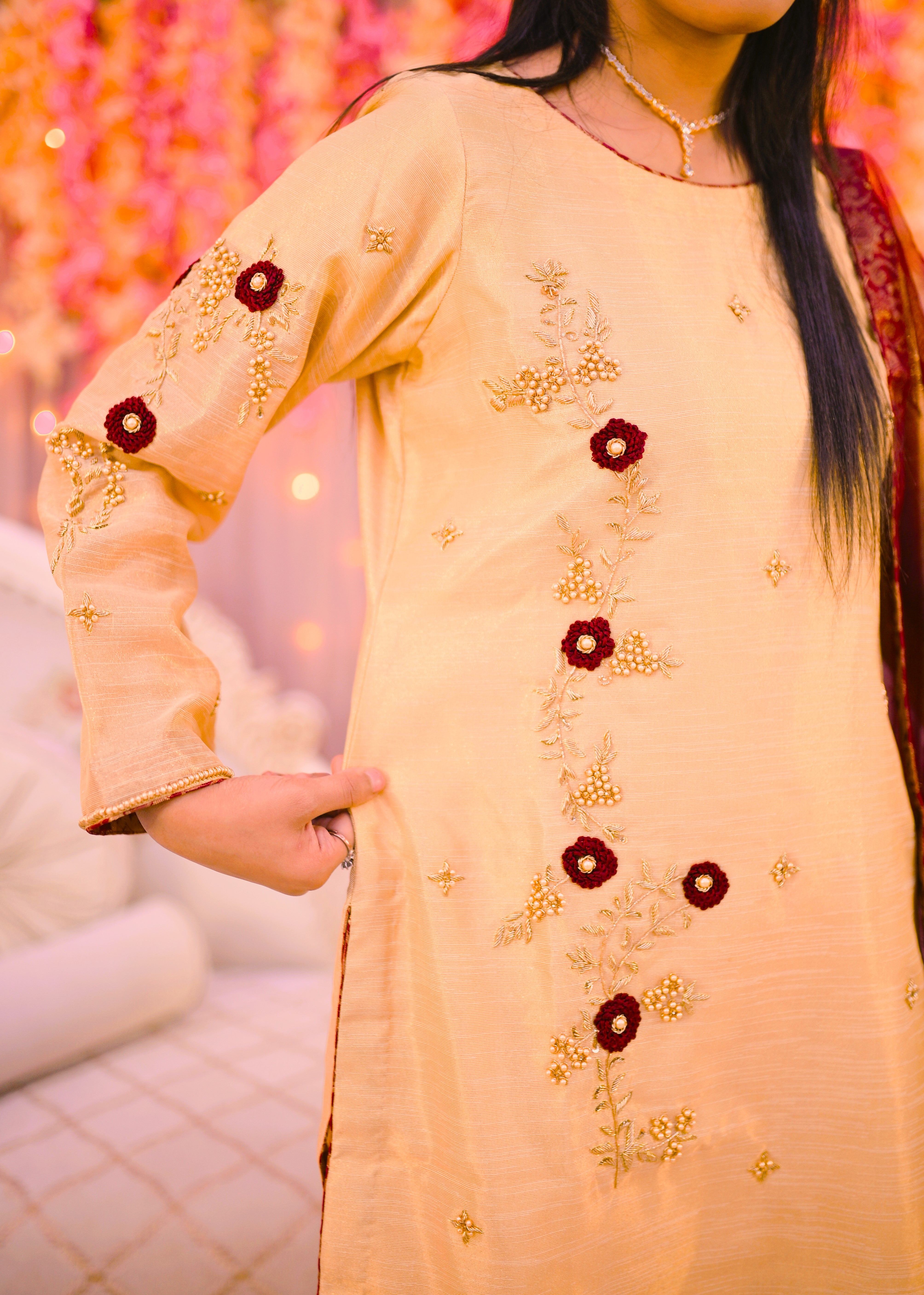 formal 3 piece shirt dupatta & trouser